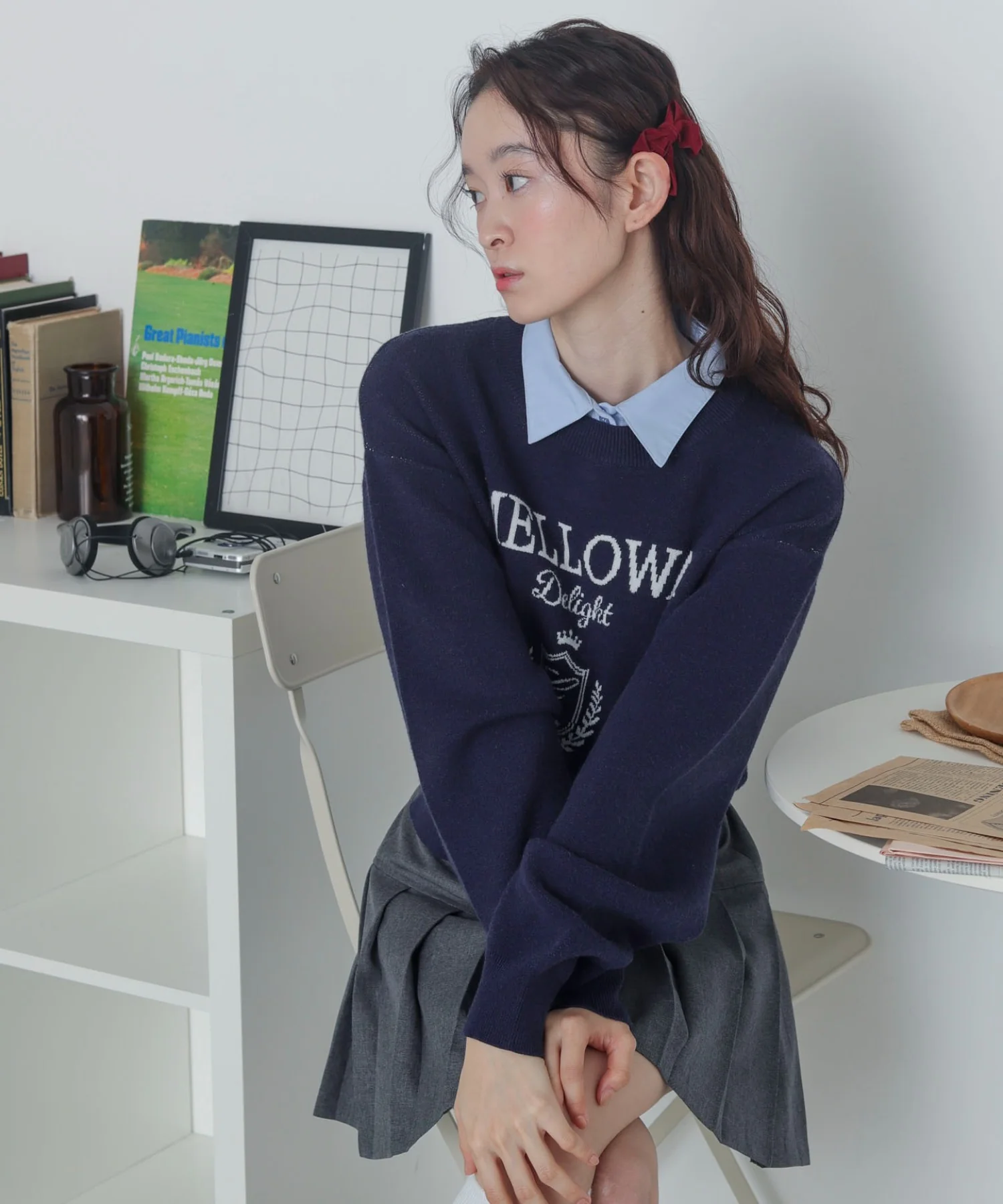 シャツドッキングジャガードニット - Image 9