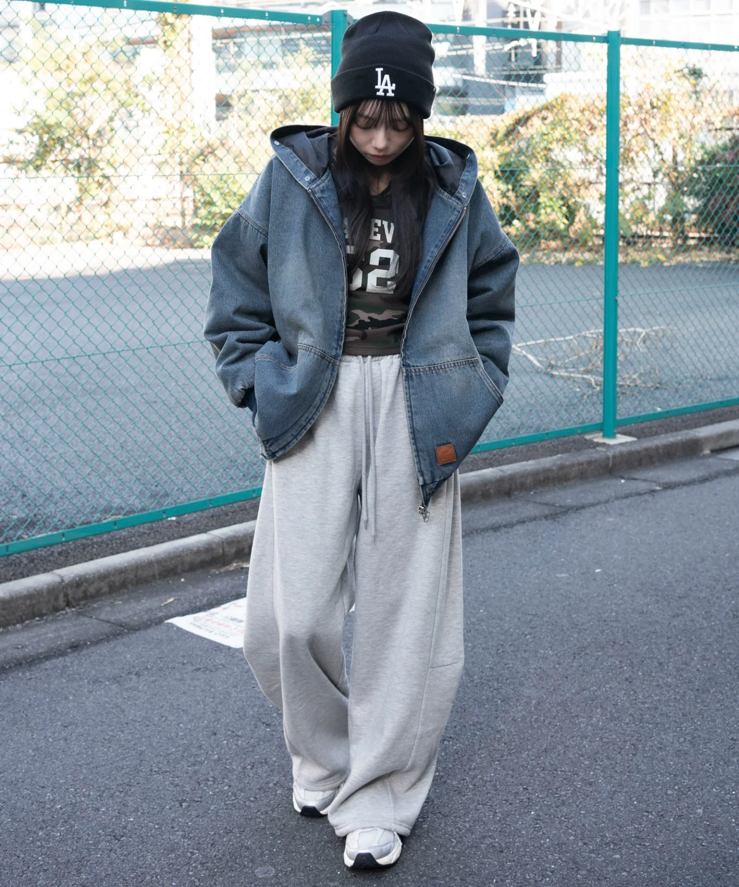 裏起毛カーブデザインスウェットパンツ - Image 13