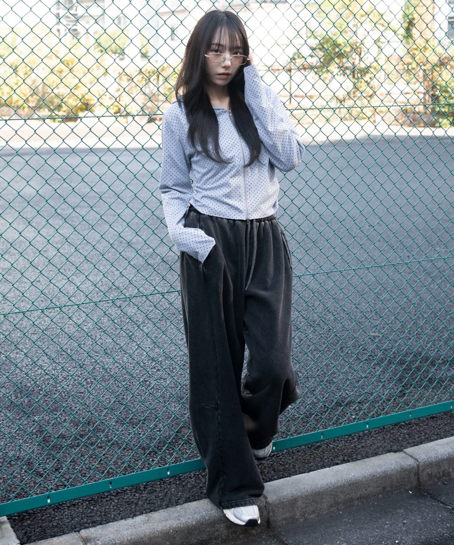 裏起毛カーブデザインスウェットパンツ - Image 18