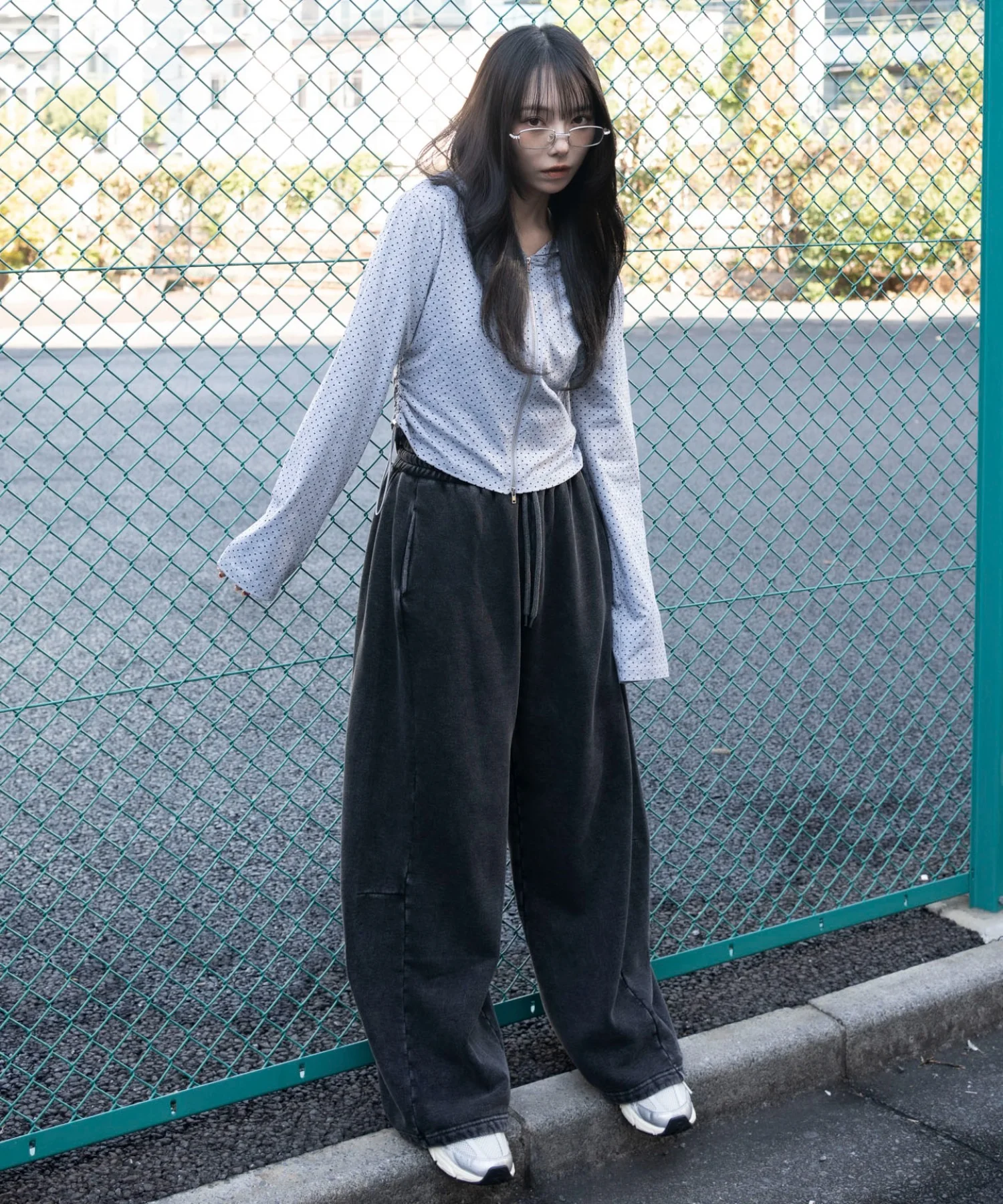 裏起毛カーブデザインスウェットパンツ - Image 19