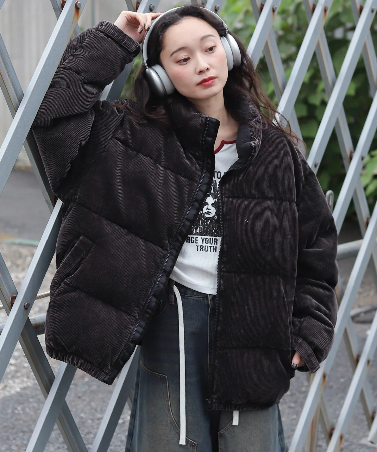 コーデュロイパファーブルゾン - Image 14