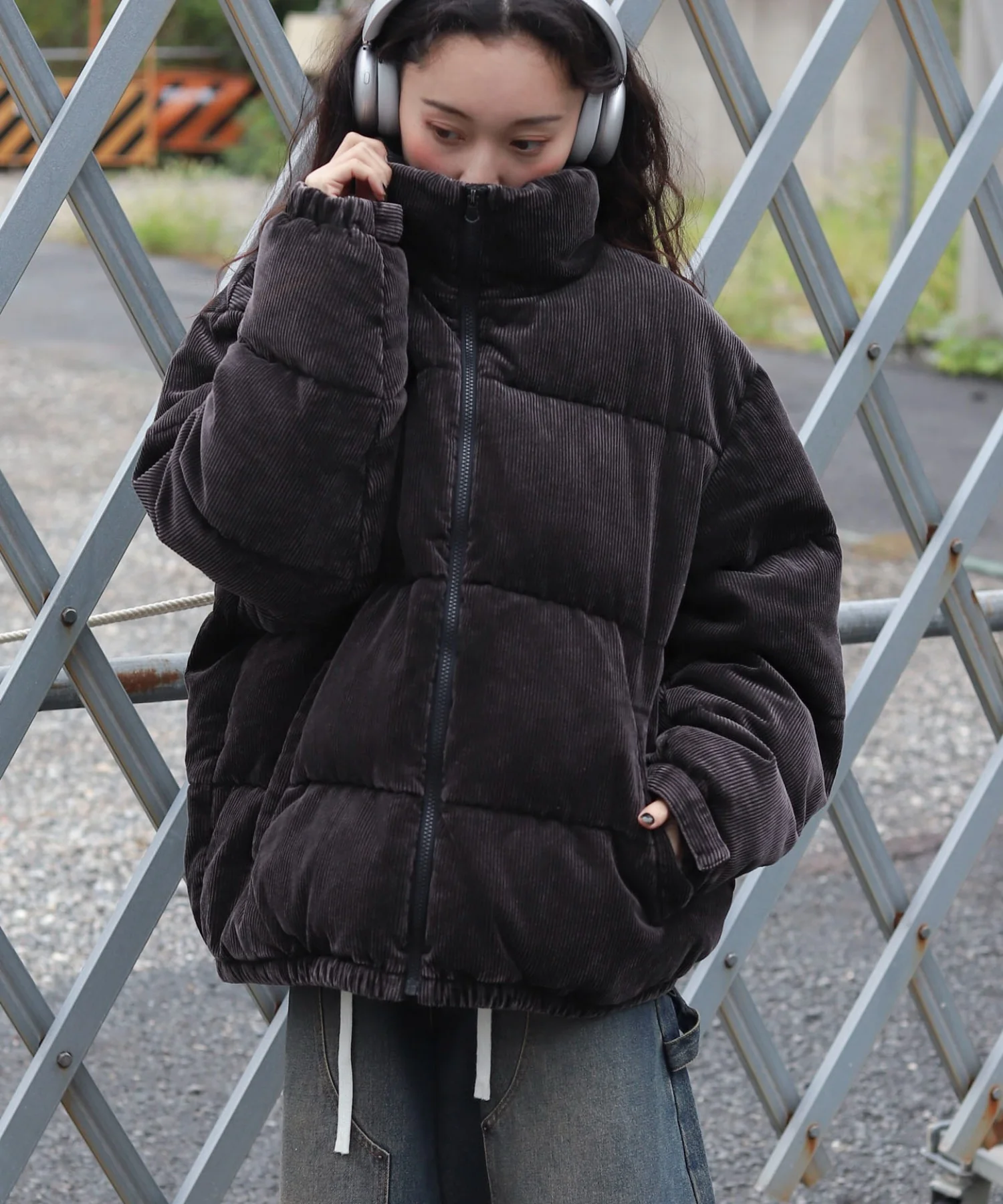 コーデュロイパファーブルゾン - Image 15