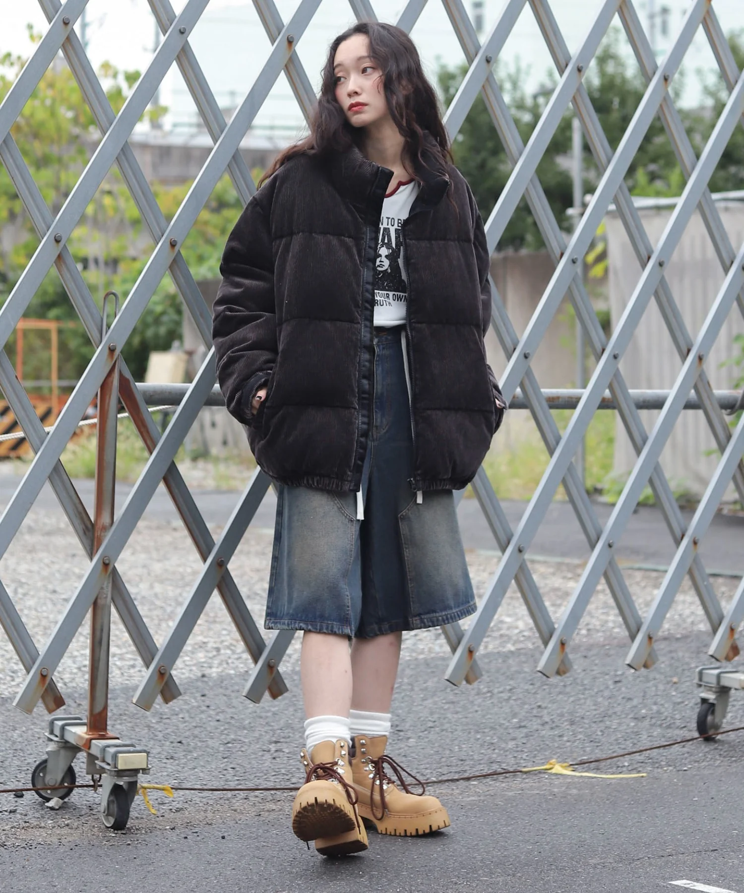 コーデュロイパファーブルゾン - Image 16