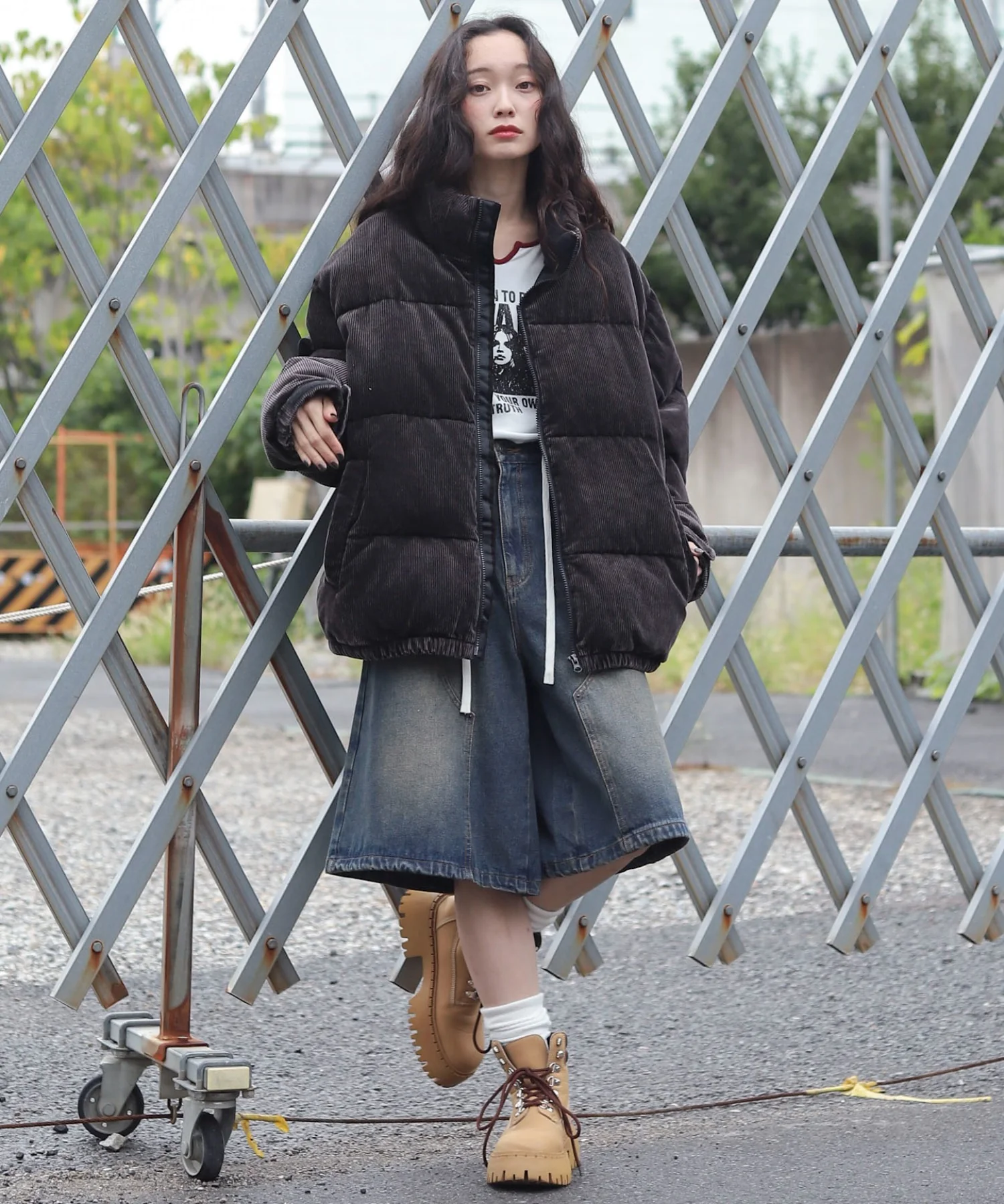 コーデュロイパファーブルゾン - Image 17