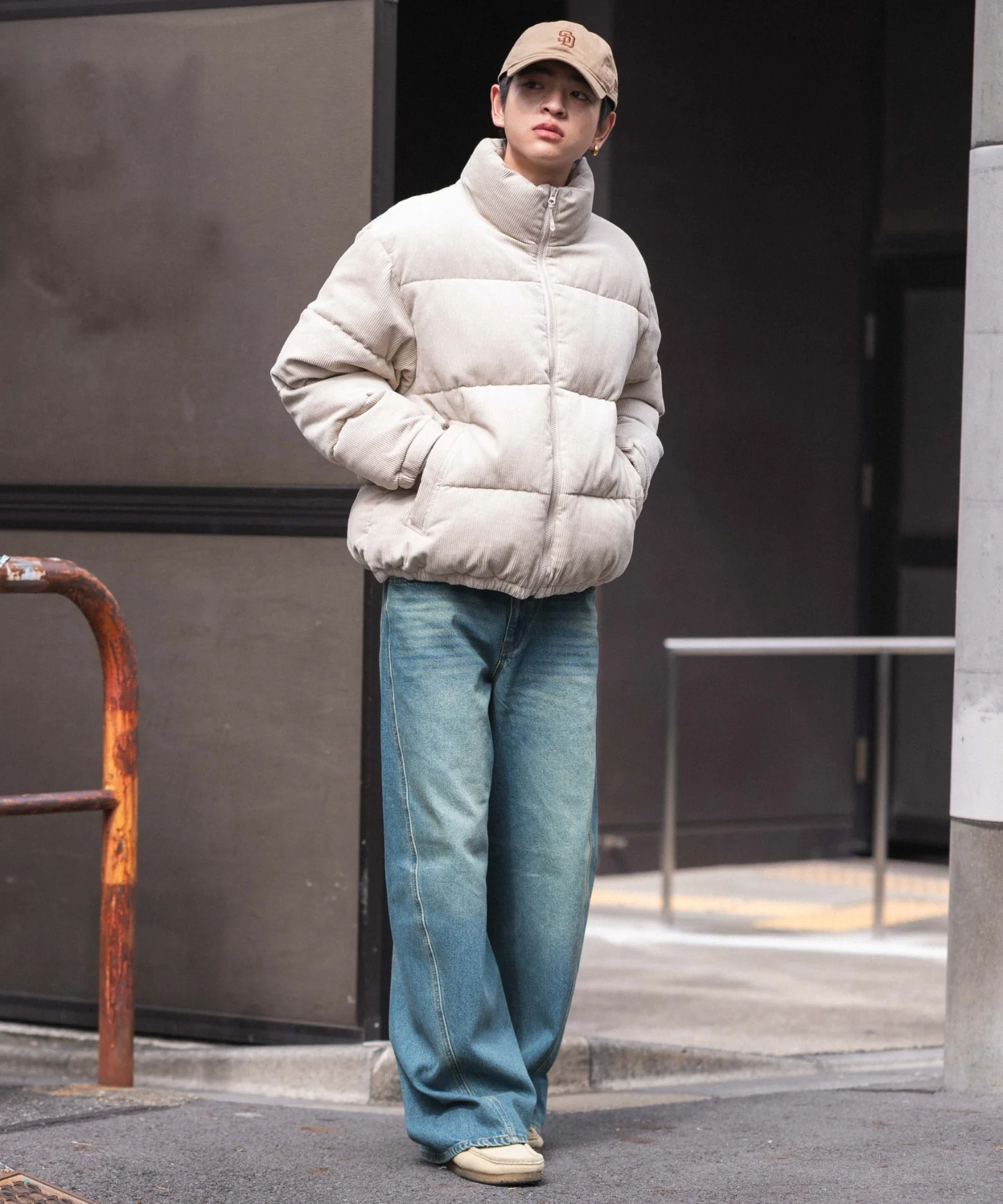 コーデュロイパファーブルゾン - Image 4