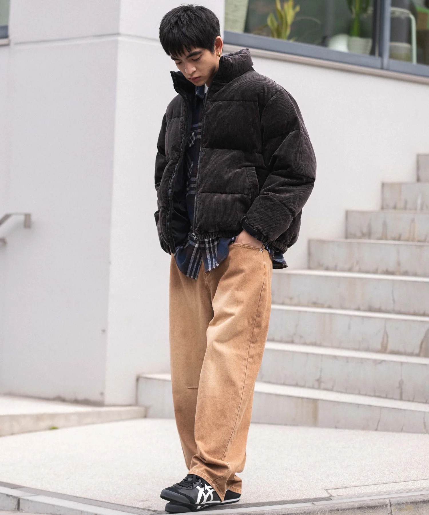 コーデュロイパファーブルゾン - Image 5