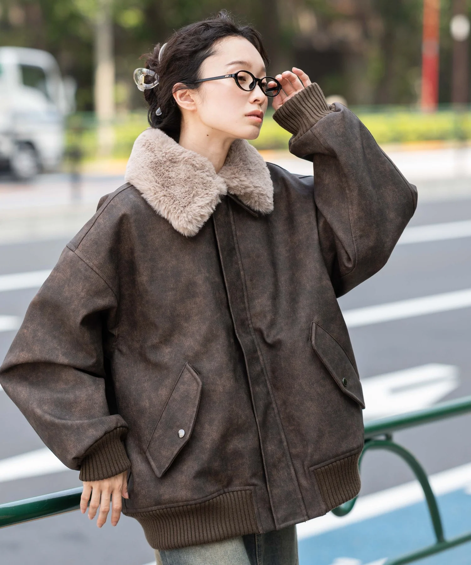 PU2WAYフライトブルゾン - Image 19