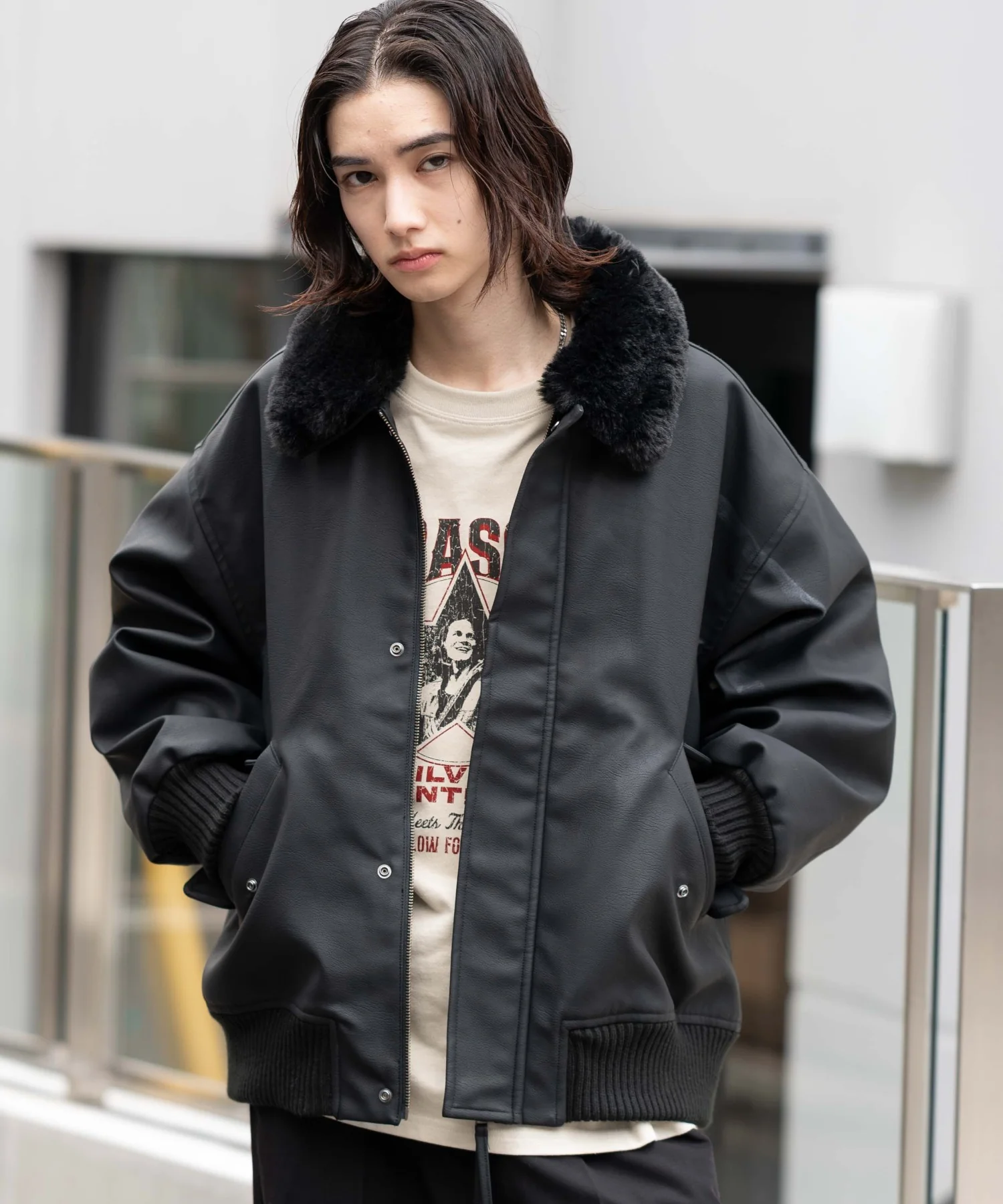 PU2WAYフライトブルゾン - Image 45