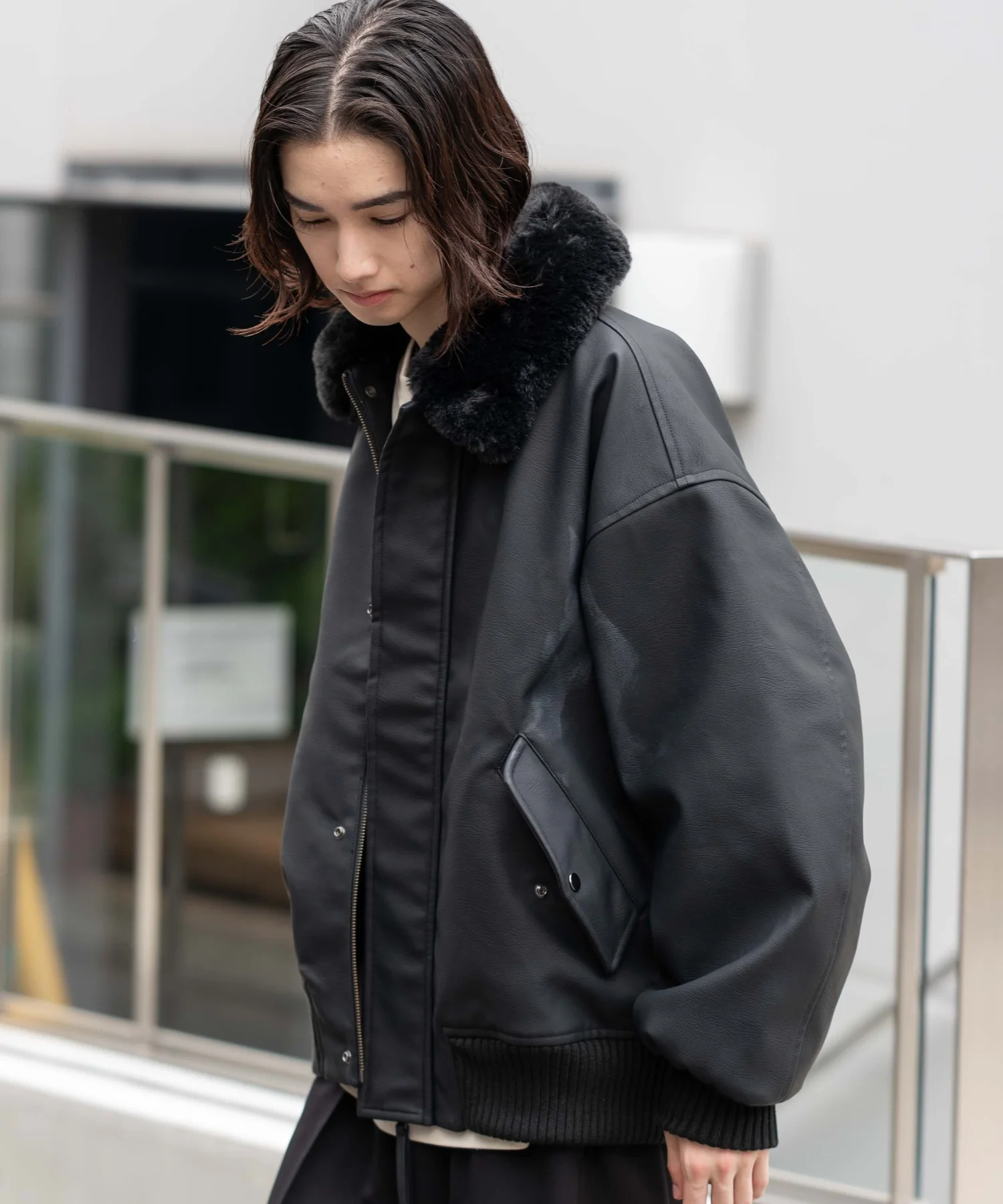 PU2WAYフライトブルゾン - Image 46