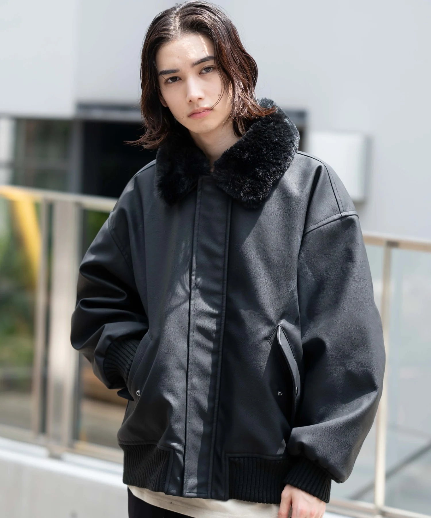 PU2WAYフライトブルゾン - Image 48