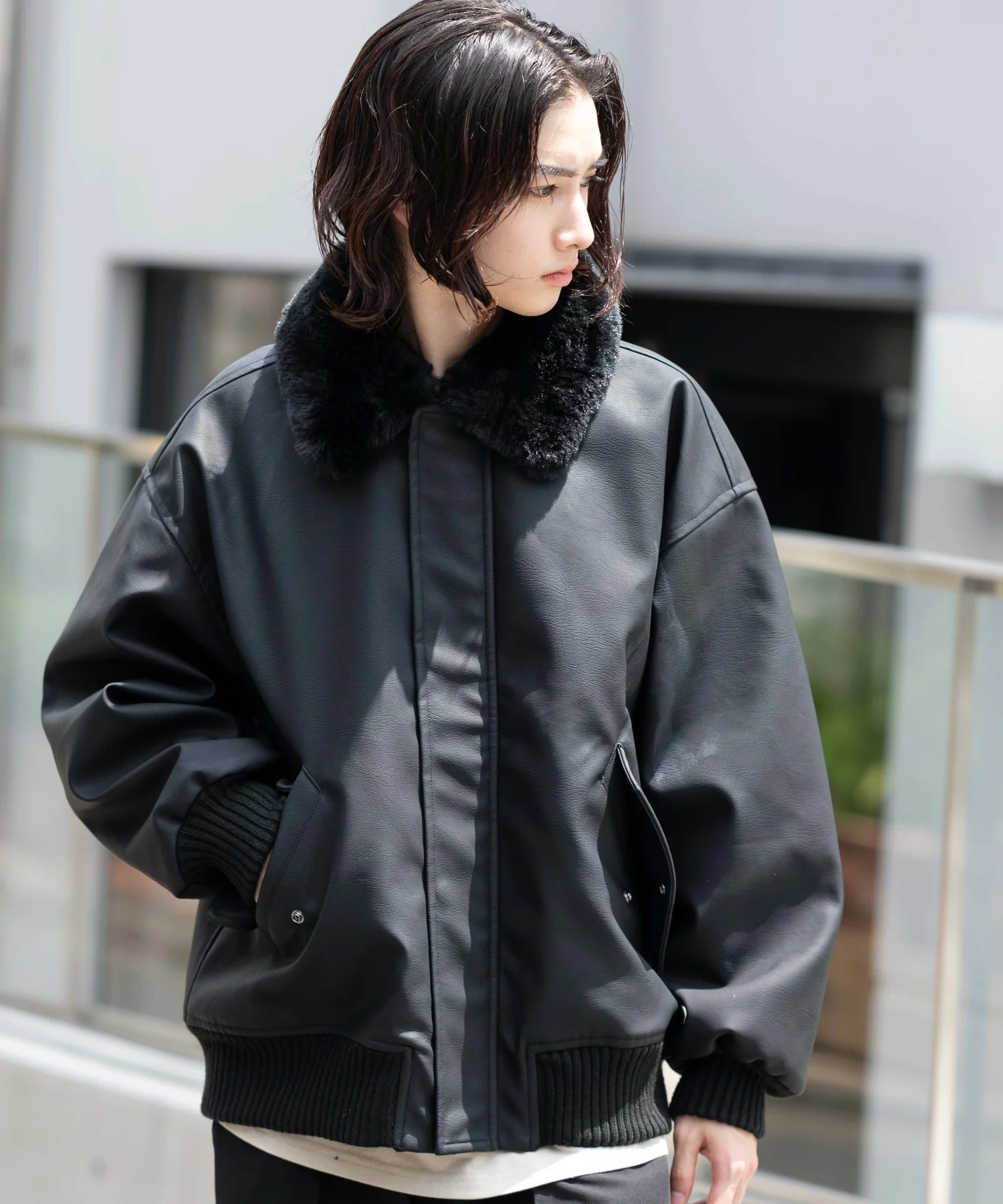 PU2WAYフライトブルゾン - Image 49