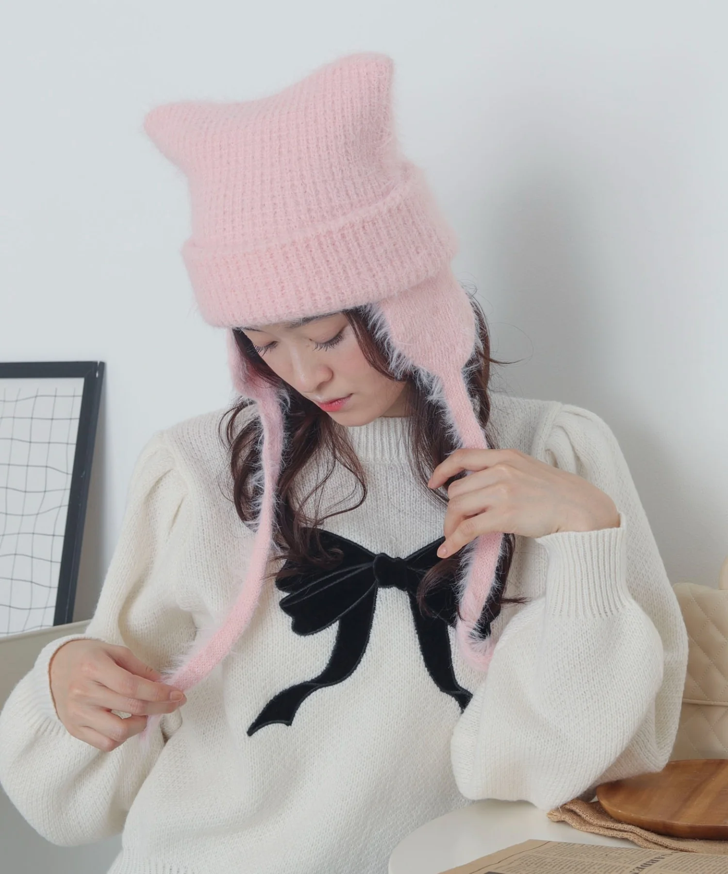 イヤーネコミミニットキャップ - Image 4