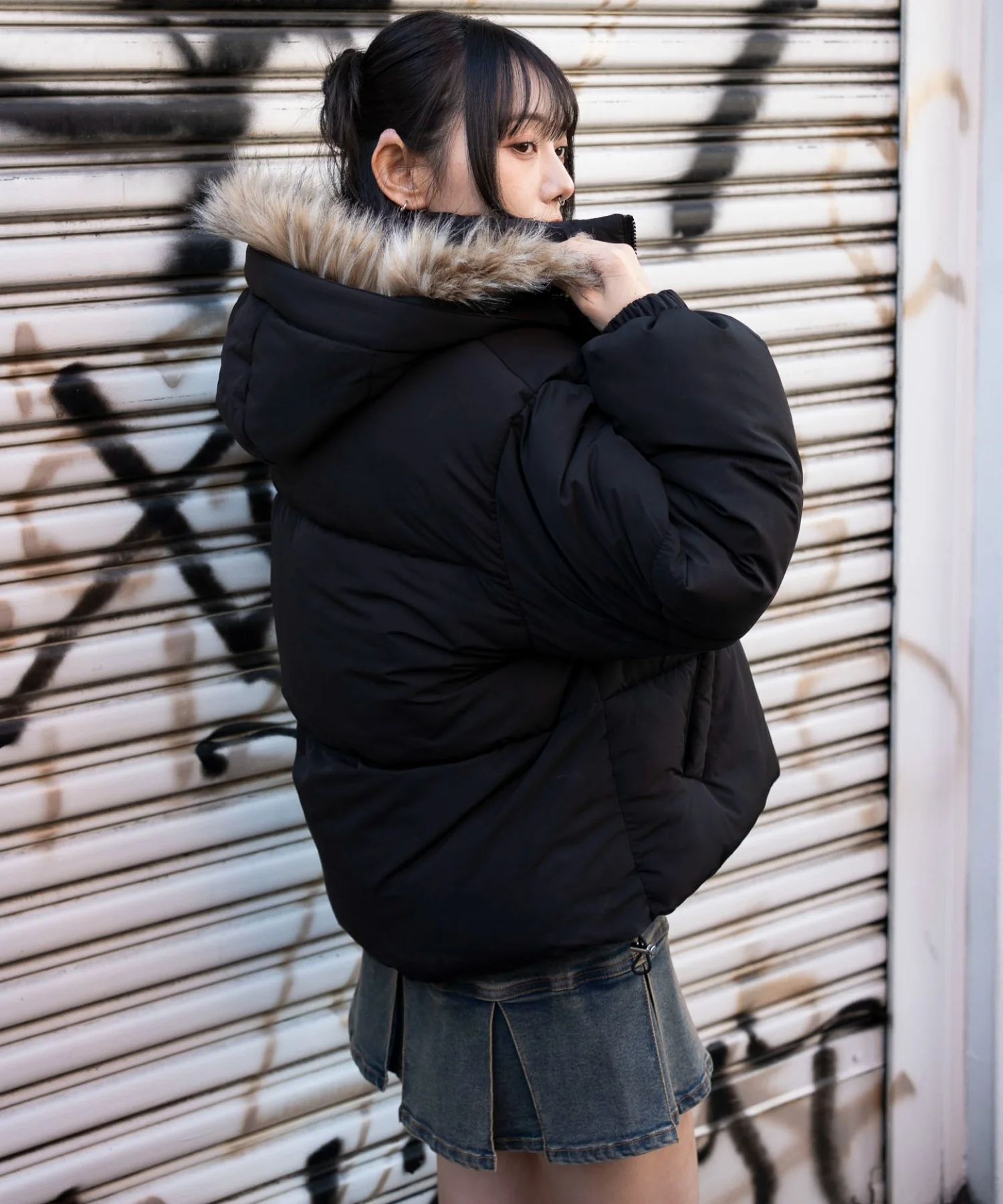 3WAYファーフードパファーブルゾン - Image 12