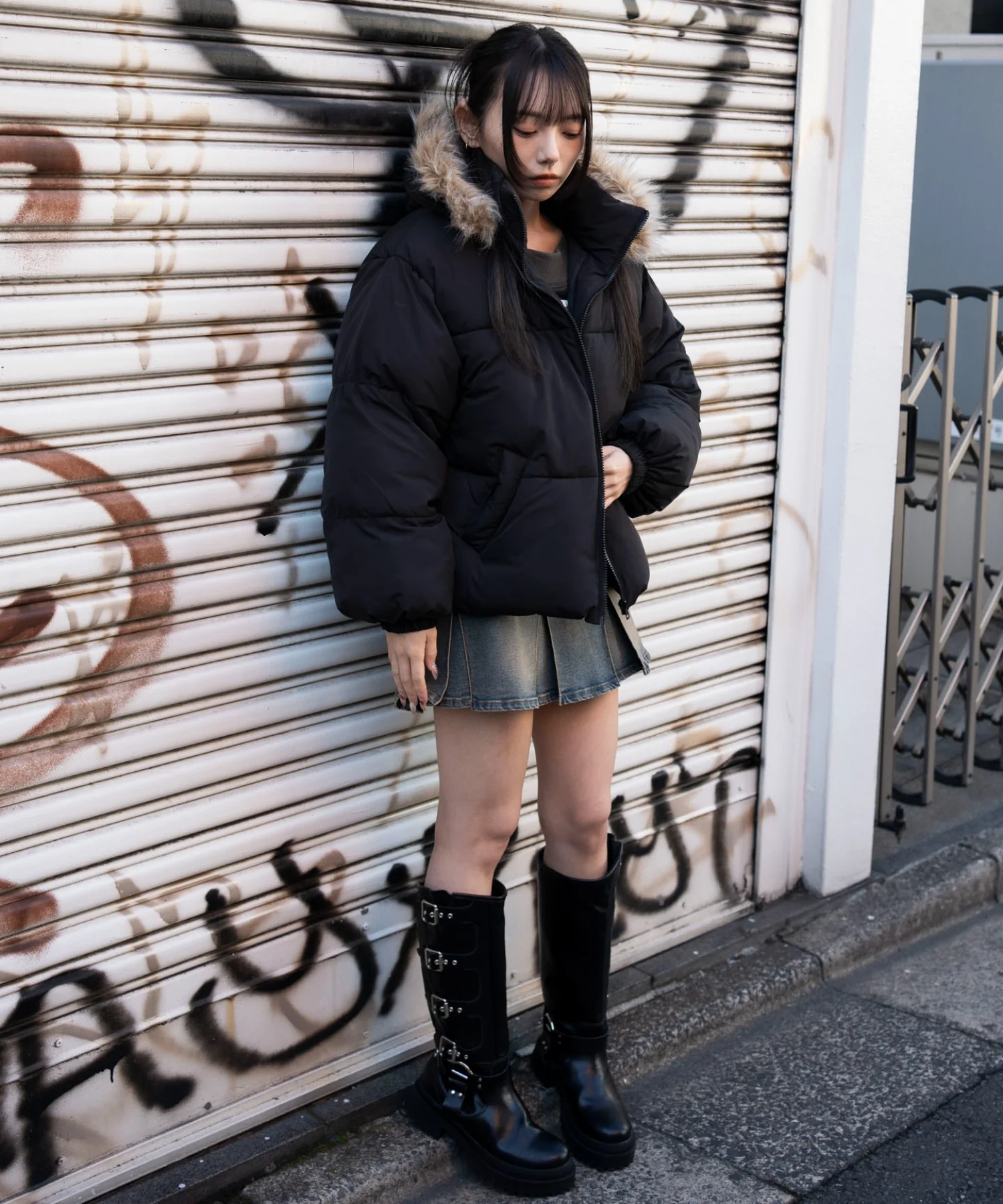 3WAYファーフードパファーブルゾン - Image 2