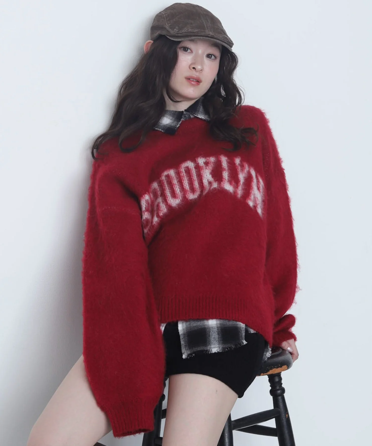 モヘアタッチBROOKLYNロゴニット - Image 11