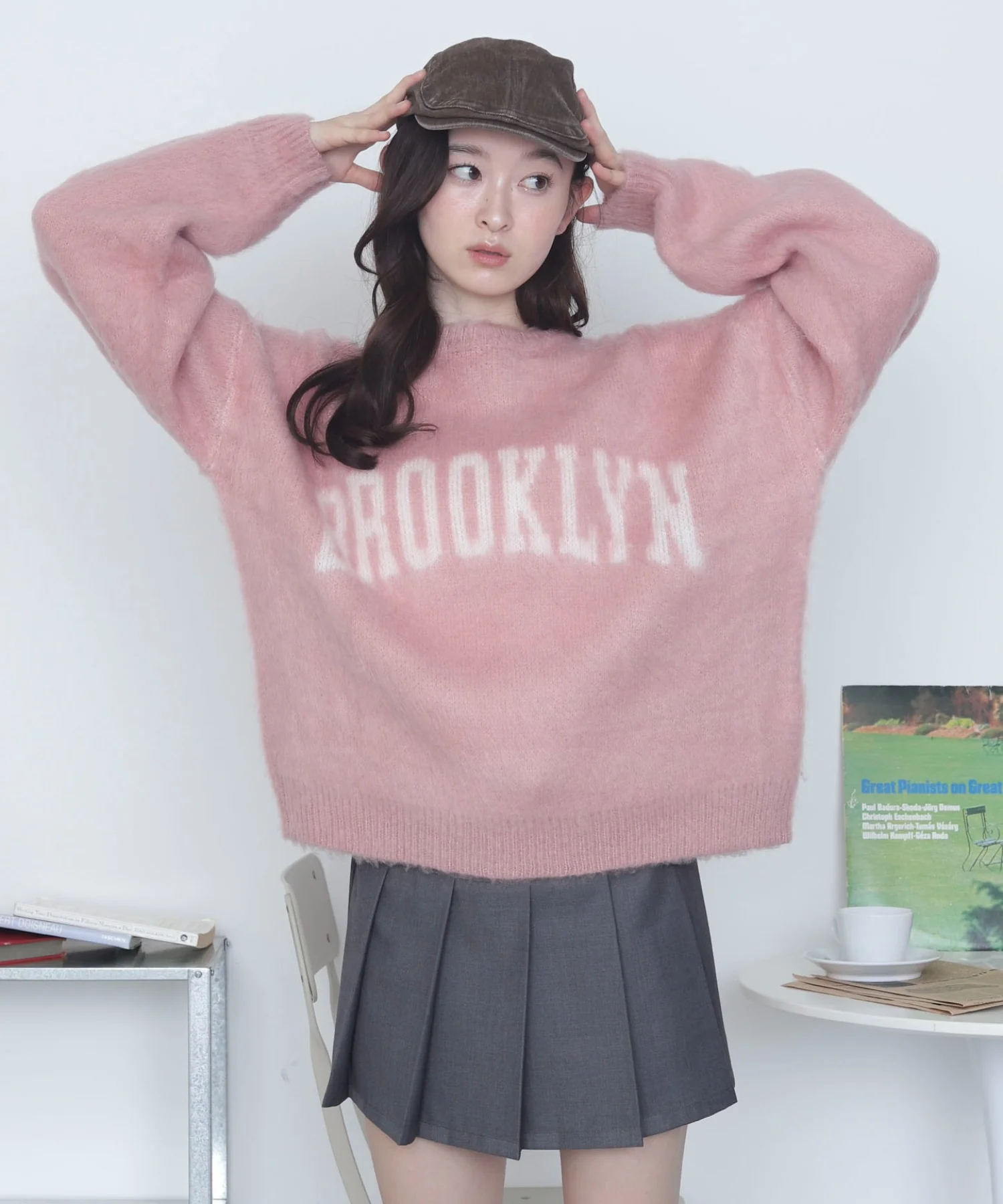 モヘアタッチBROOKLYNロゴニット - Image 17