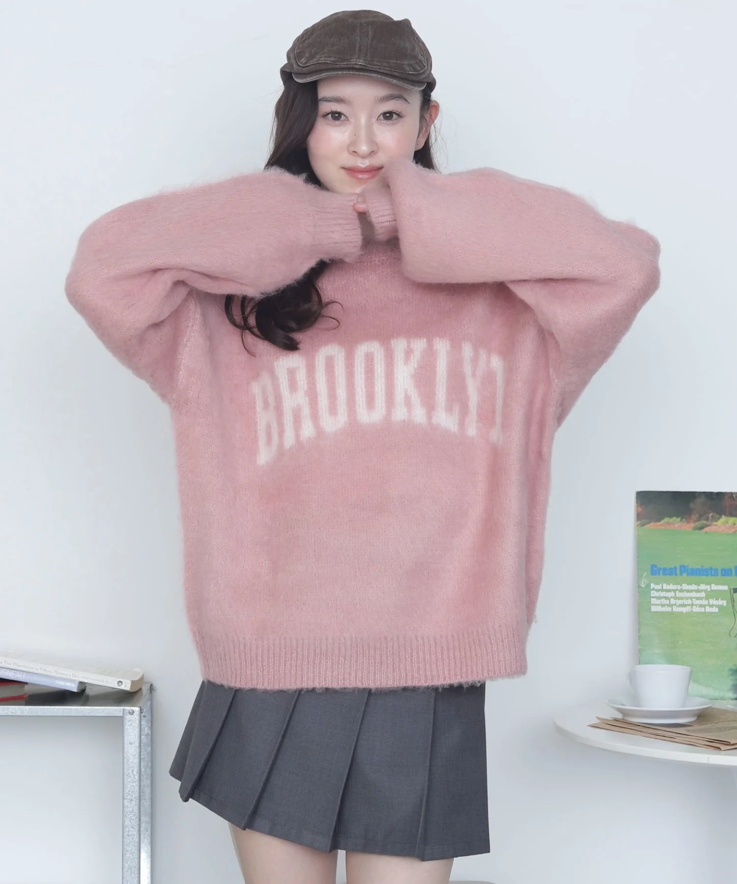 モヘアタッチBROOKLYNロゴニット - Image 18