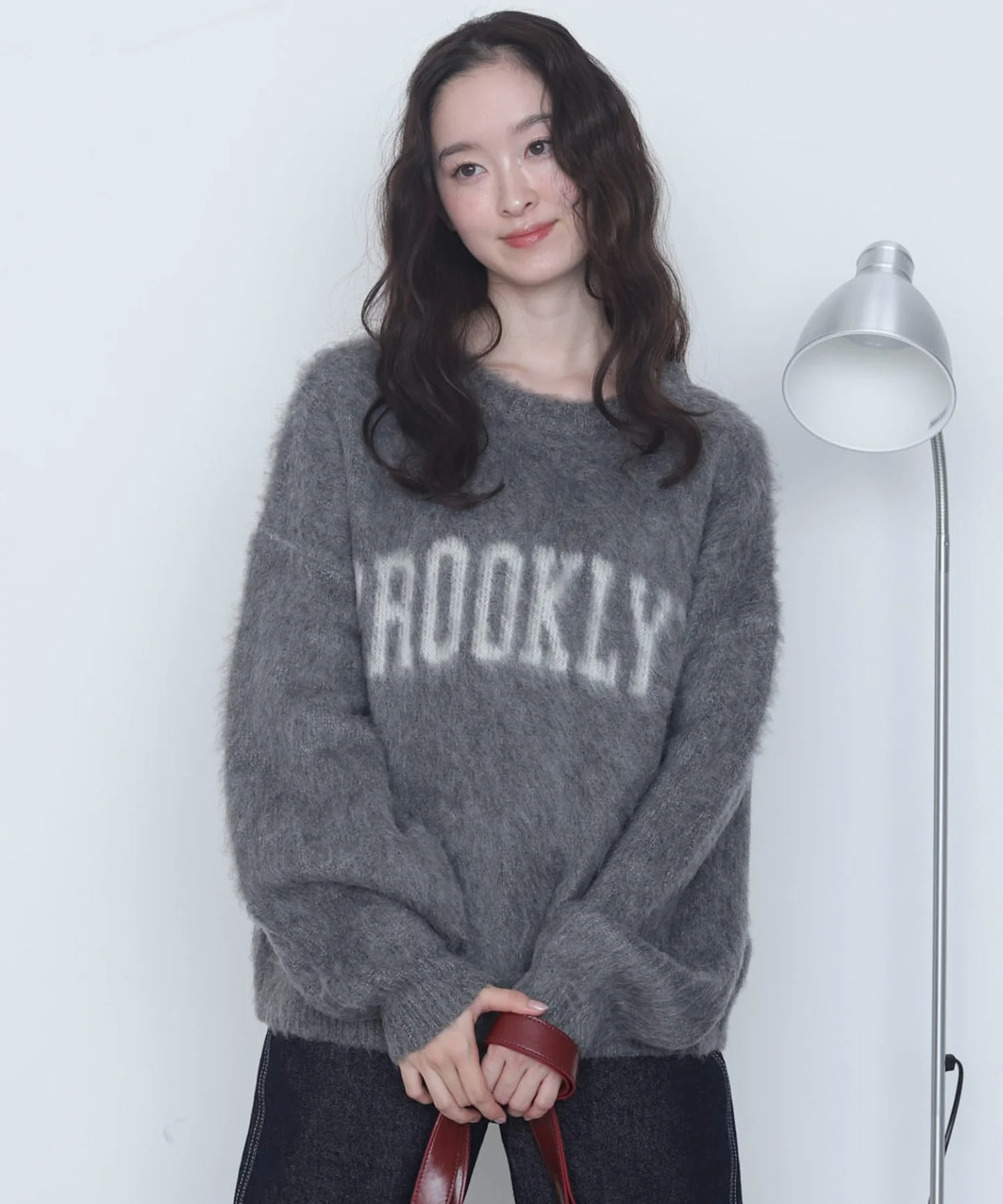 モヘアタッチBROOKLYNロゴニット - Image 3