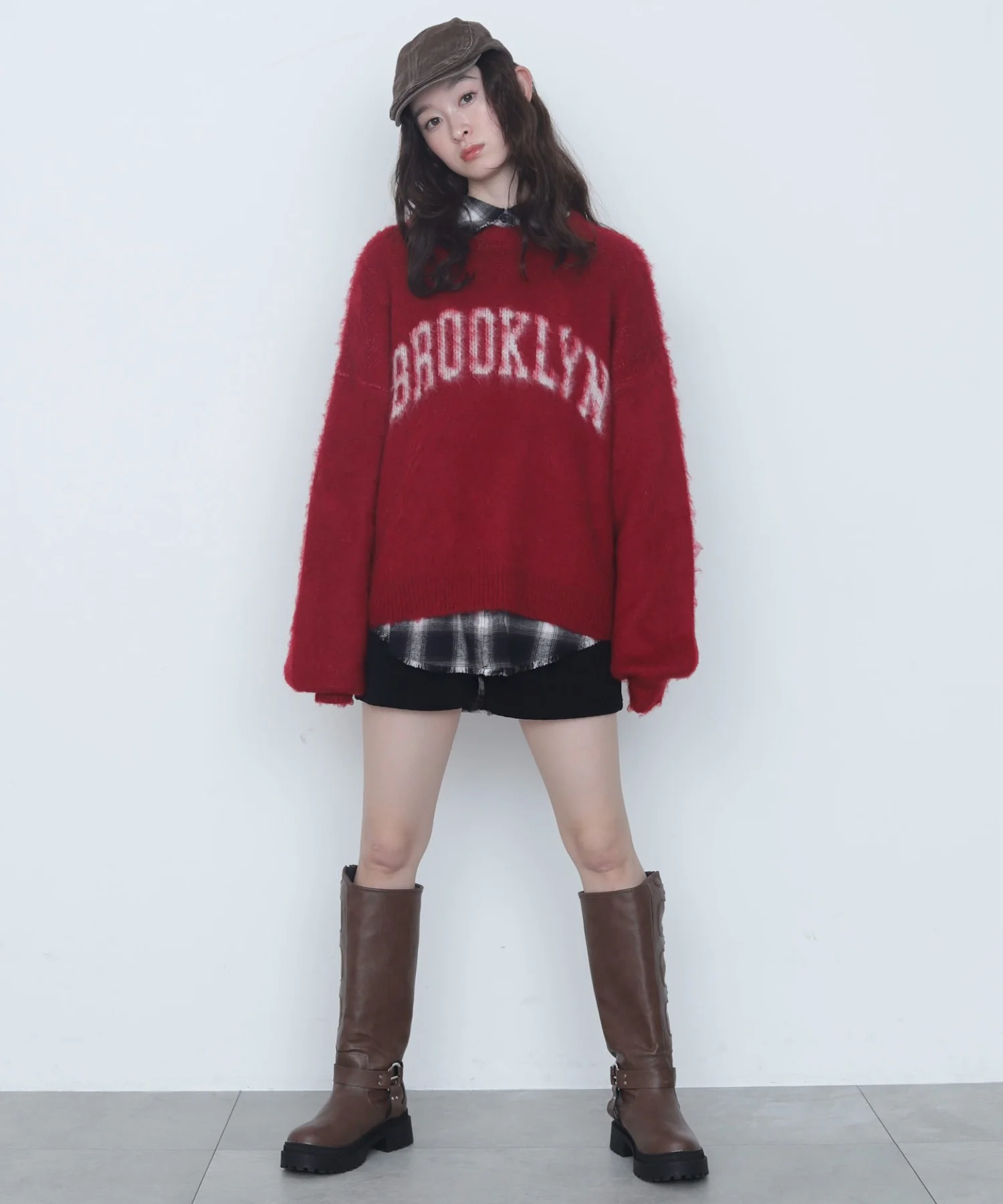 モヘアタッチBROOKLYNロゴニット - Image 4