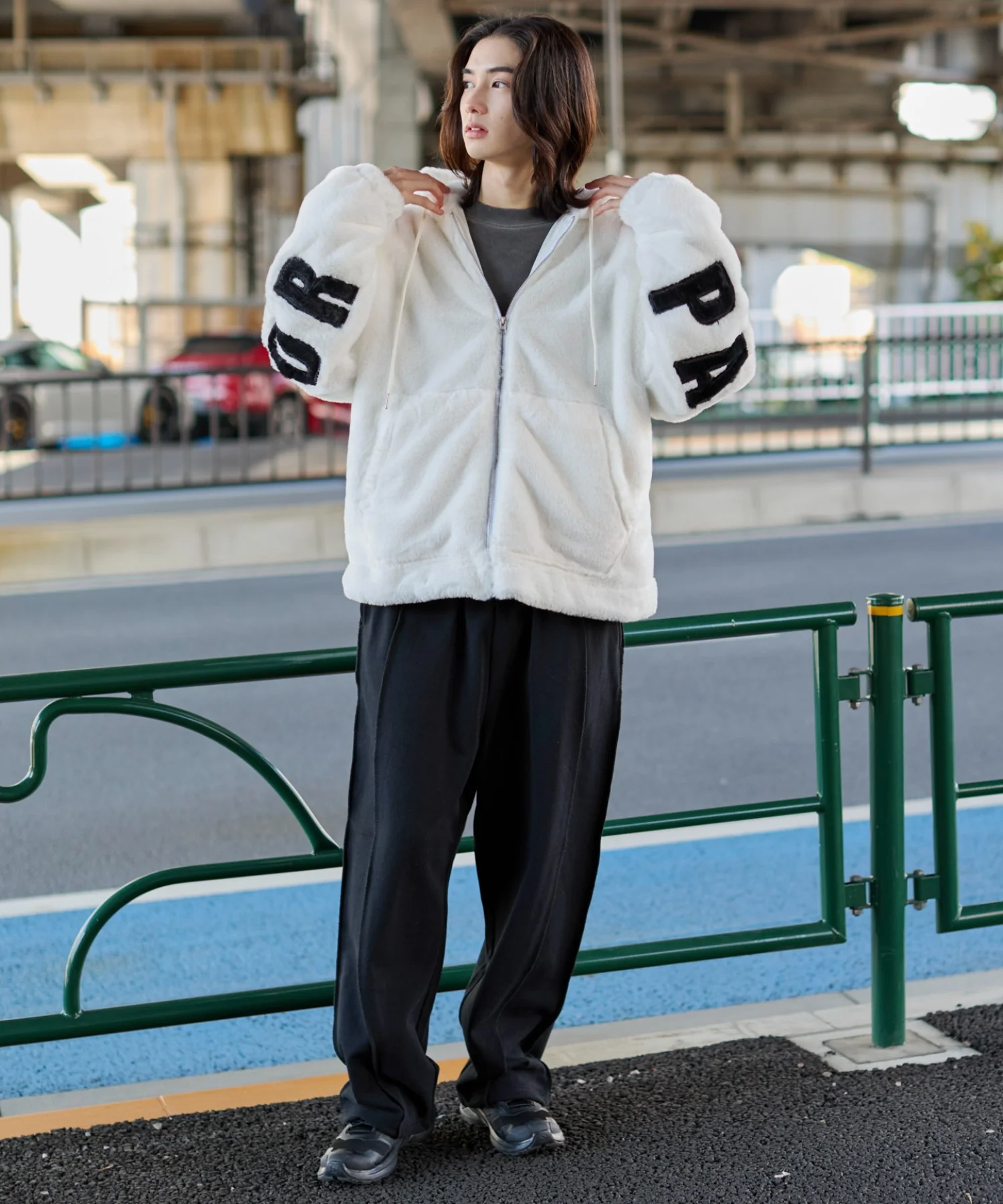 エコファーグラフィックブルゾン - Image 5