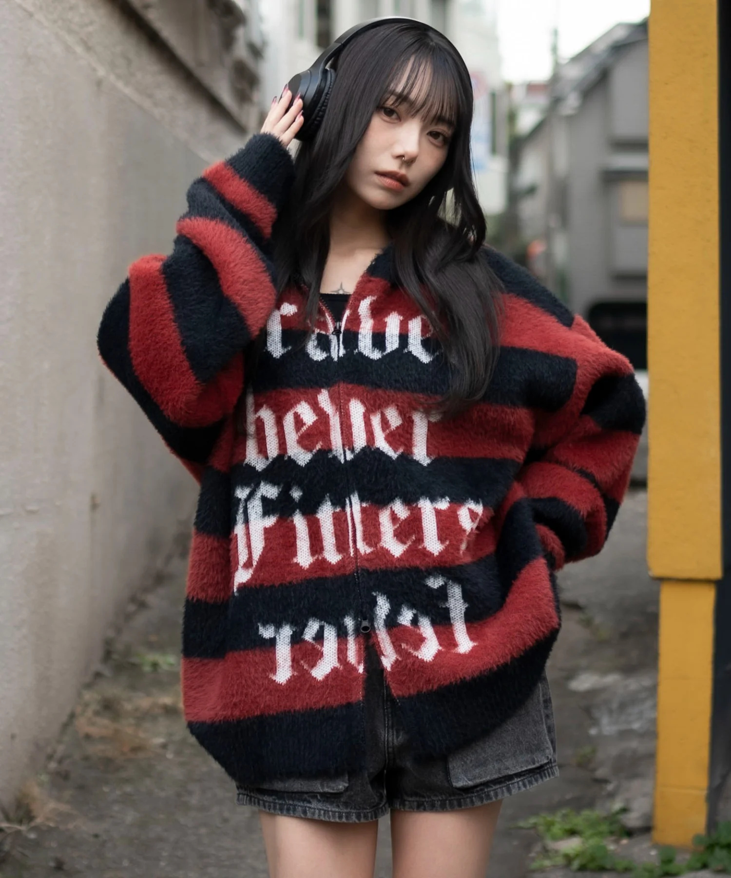 シャギーグラフィックZIPパーカー - Image 19