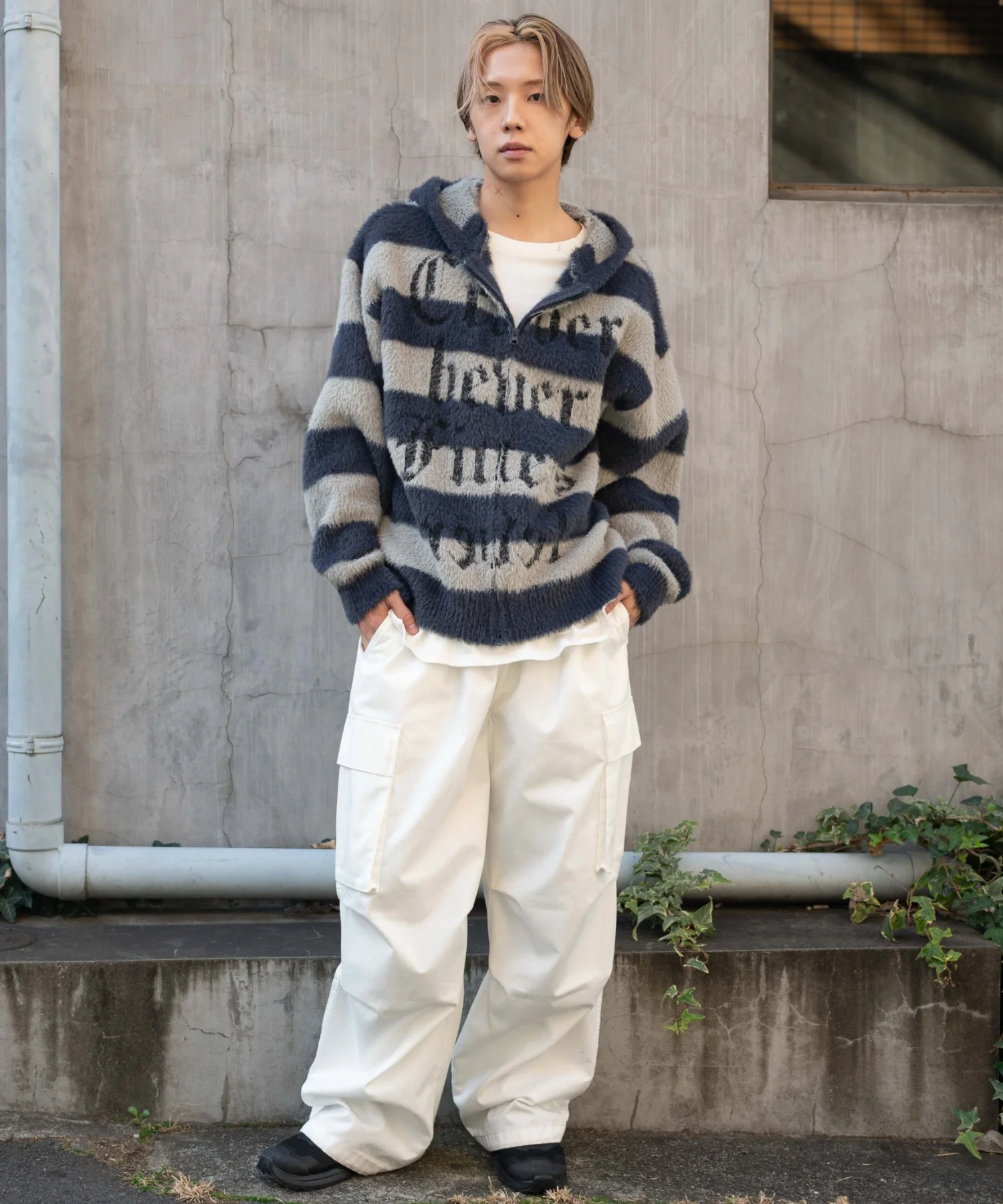シャギーグラフィックZIPパーカー - Image 29