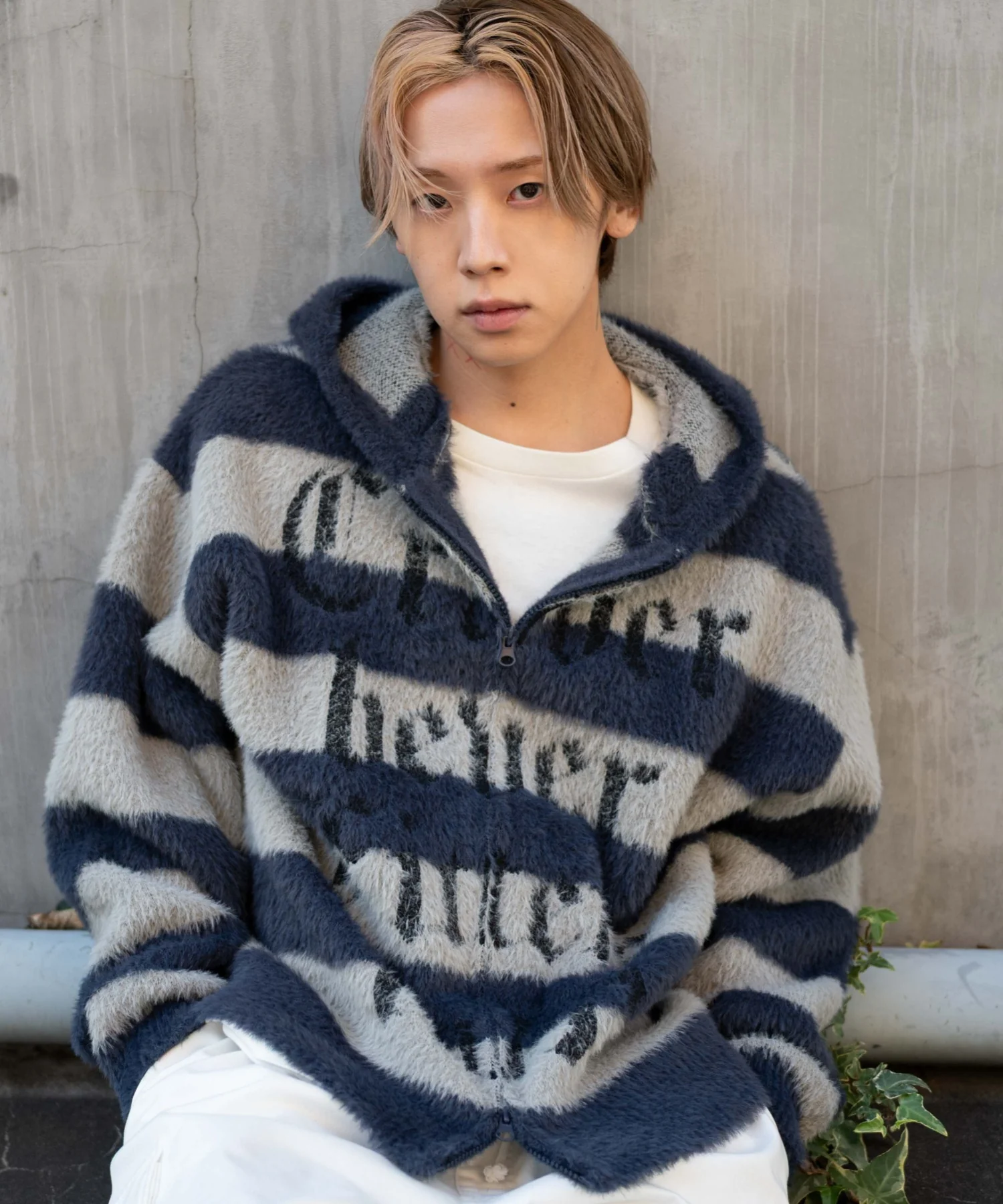 シャギーグラフィックZIPパーカー - Image 3