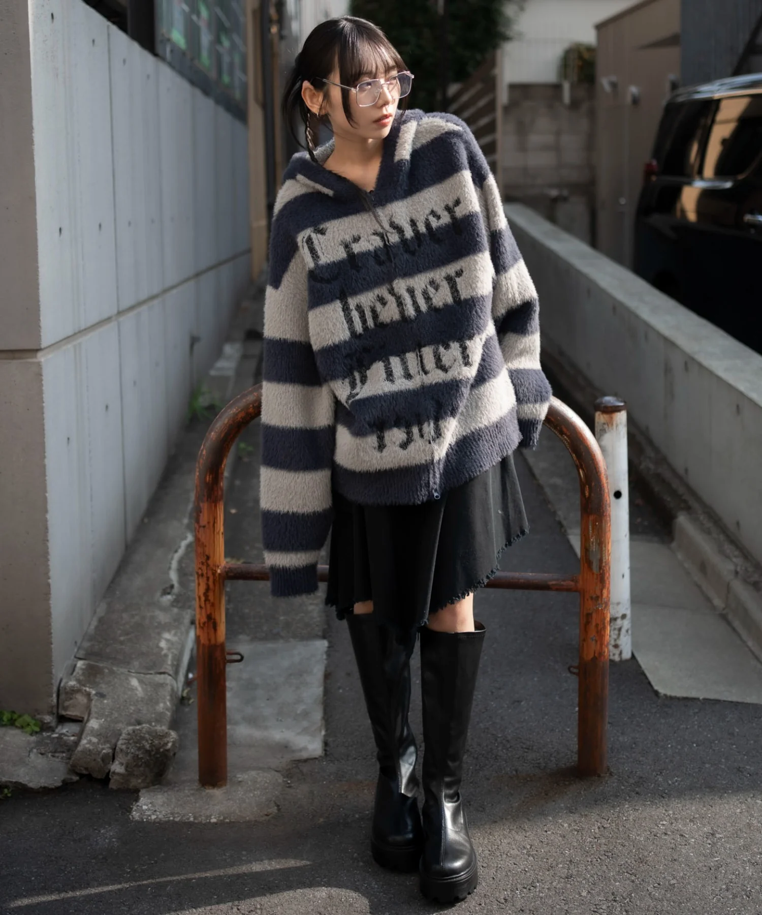 シャギーグラフィックZIPパーカー - Image 33