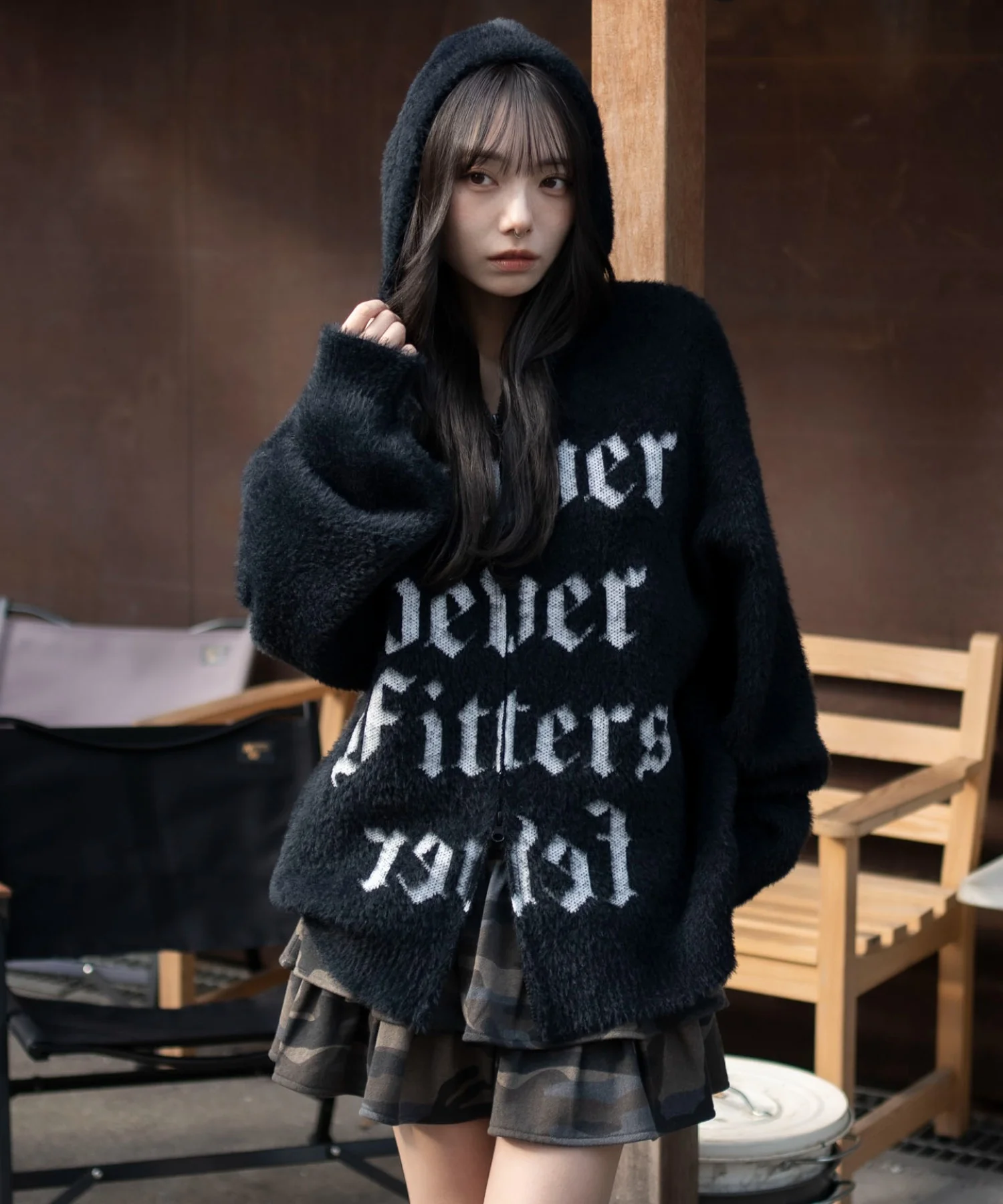 シャギーグラフィックZIPパーカー - Image 42