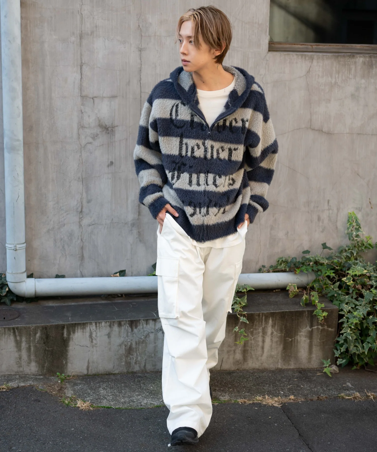 シャギーグラフィックZIPパーカー - Image 6