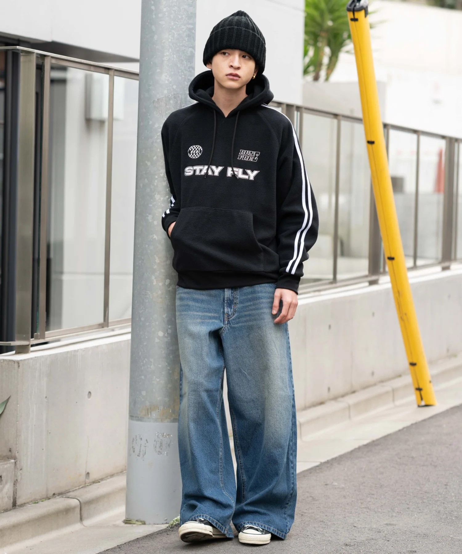 ラインフリースパーカー - Image 4