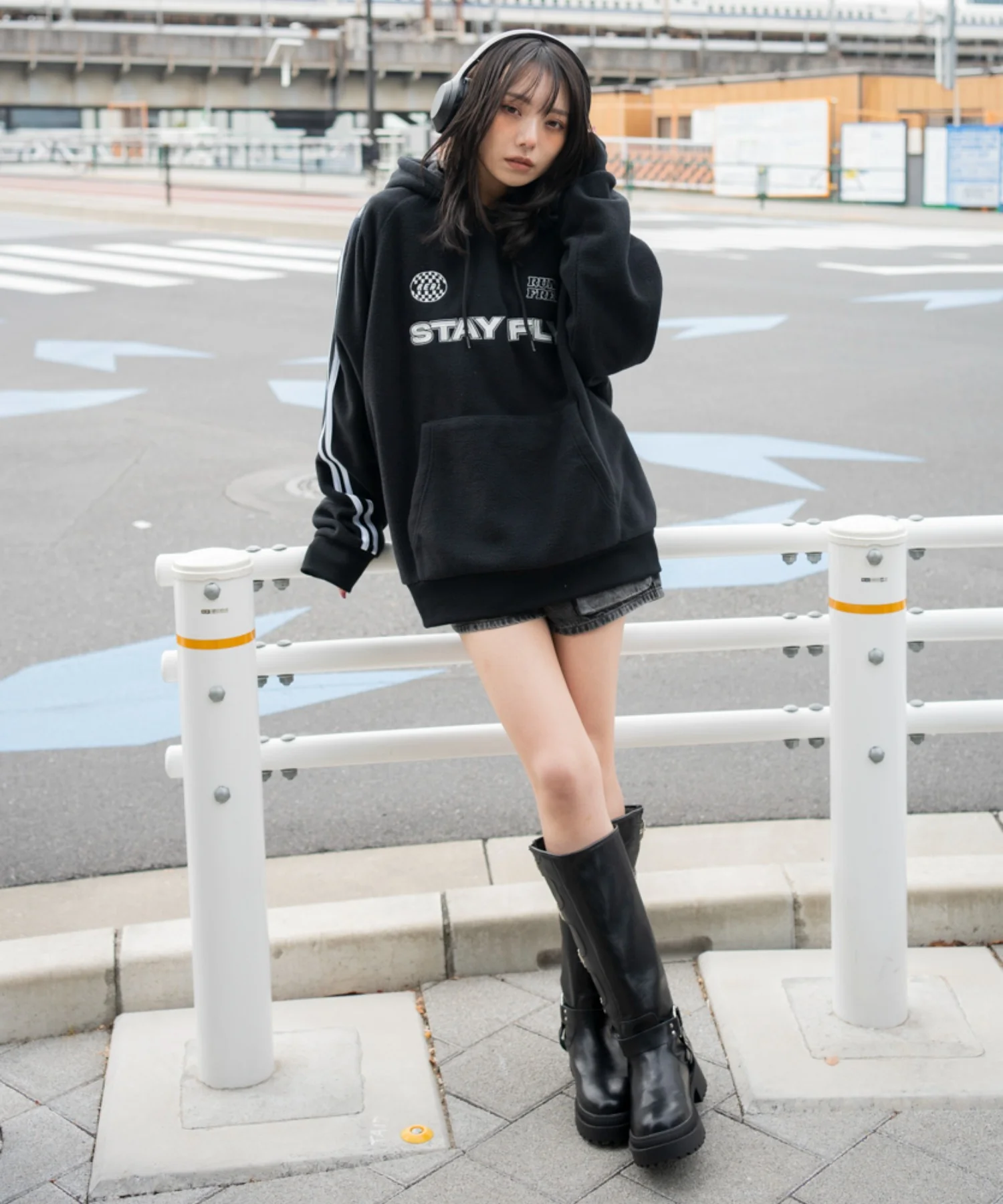 ラインフリースパーカー - Image 5