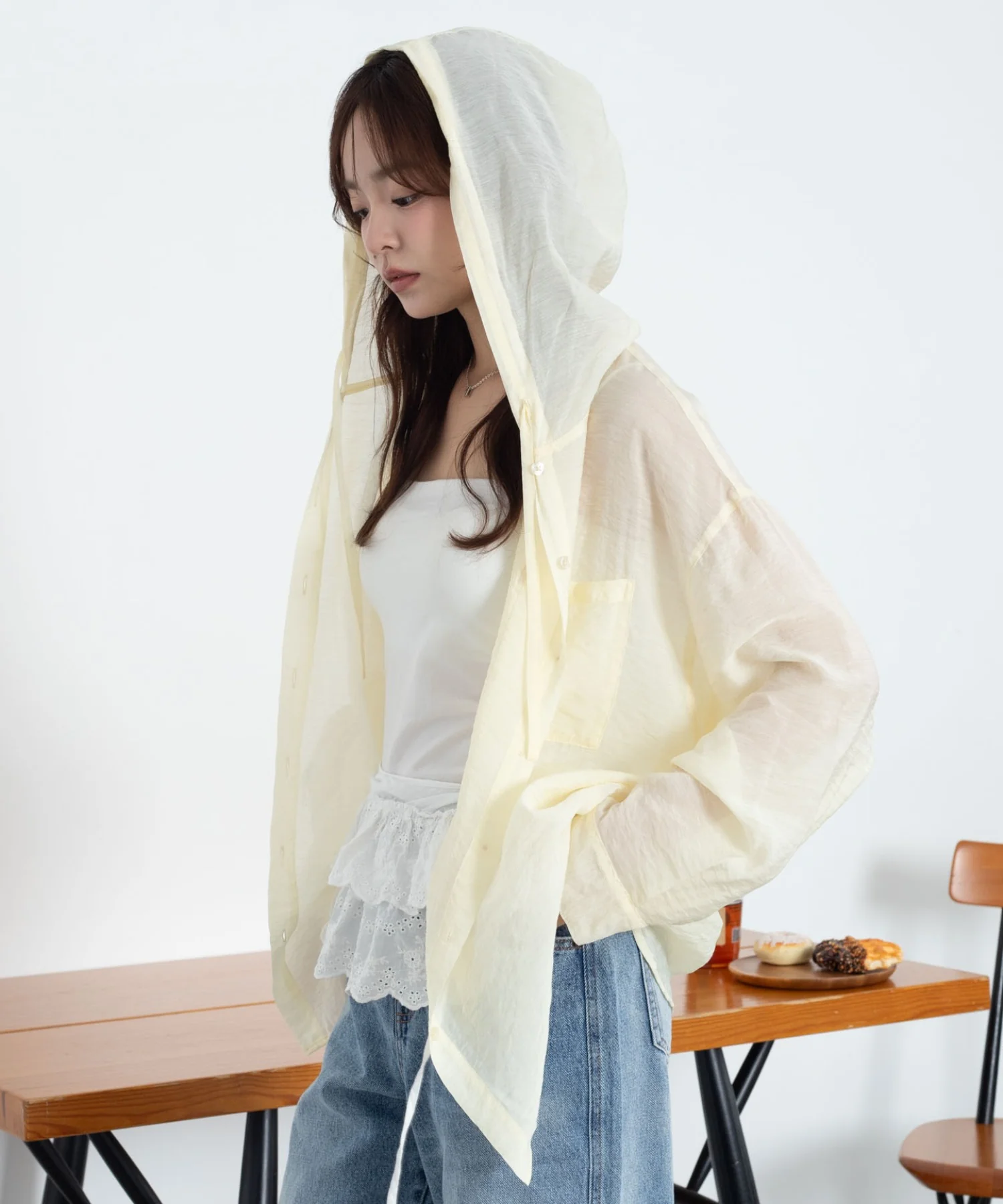 シアーフードシャツ - Image 20