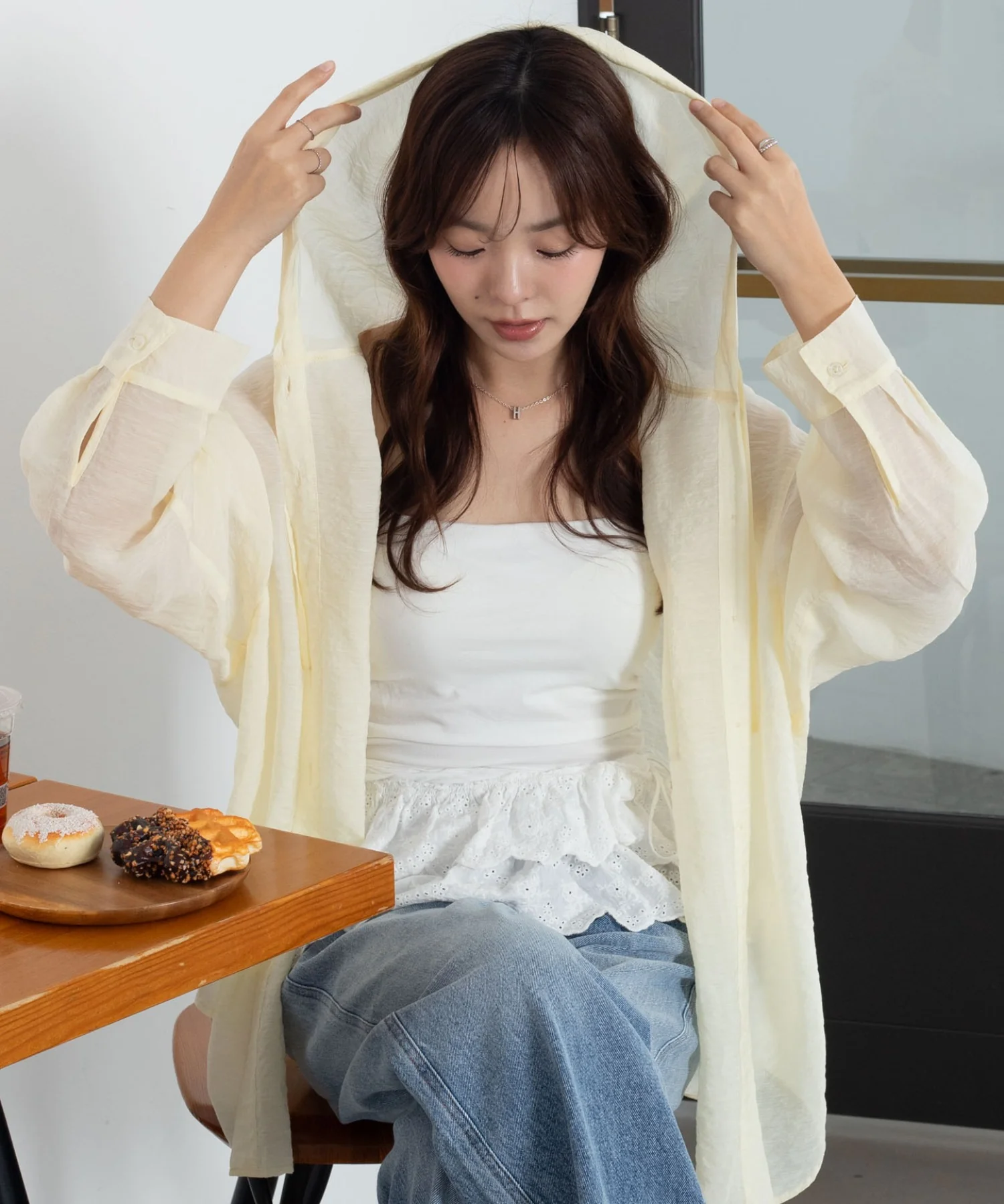 シアーフードシャツ - Image 21