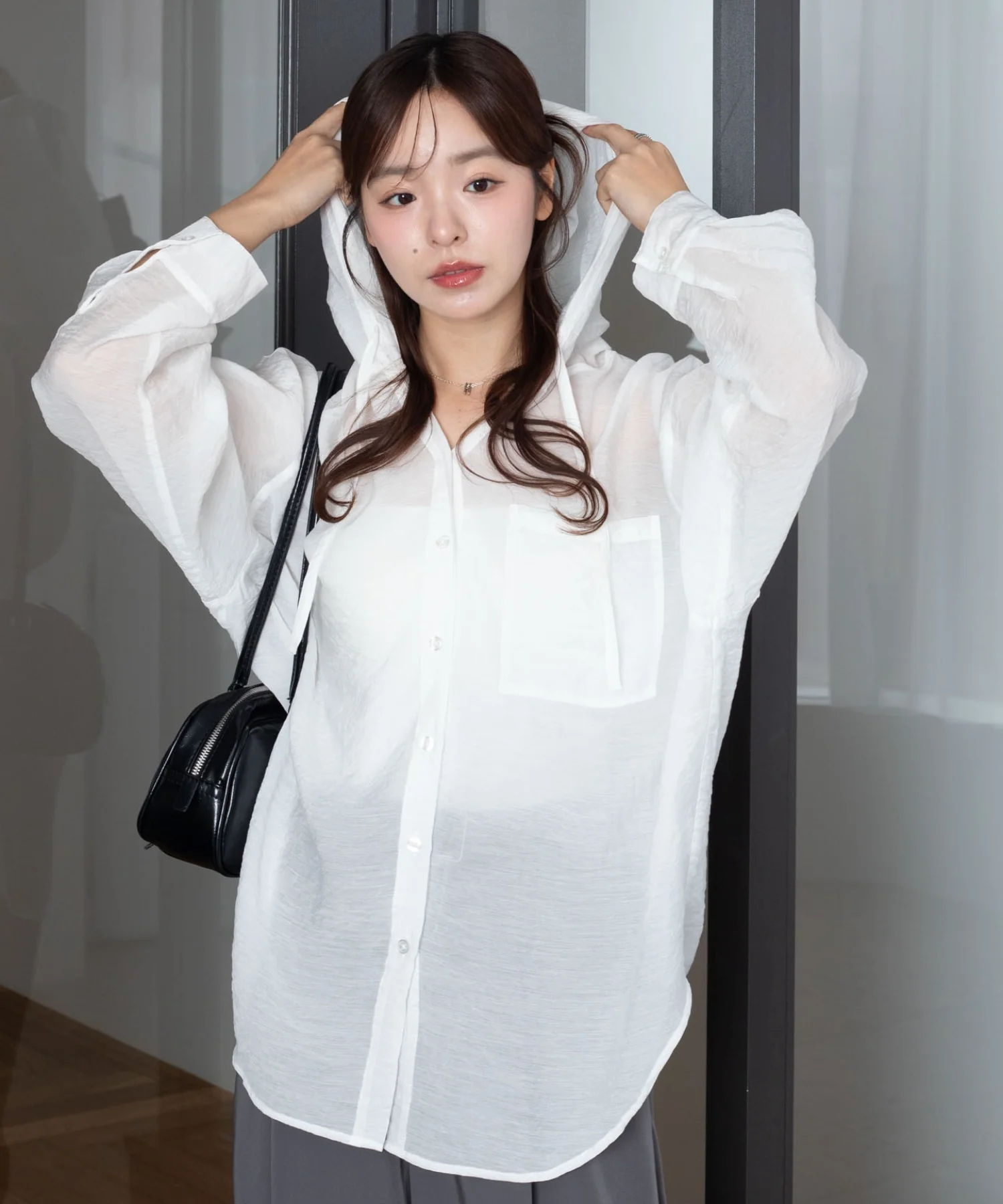 シアーフードシャツ - Image 25