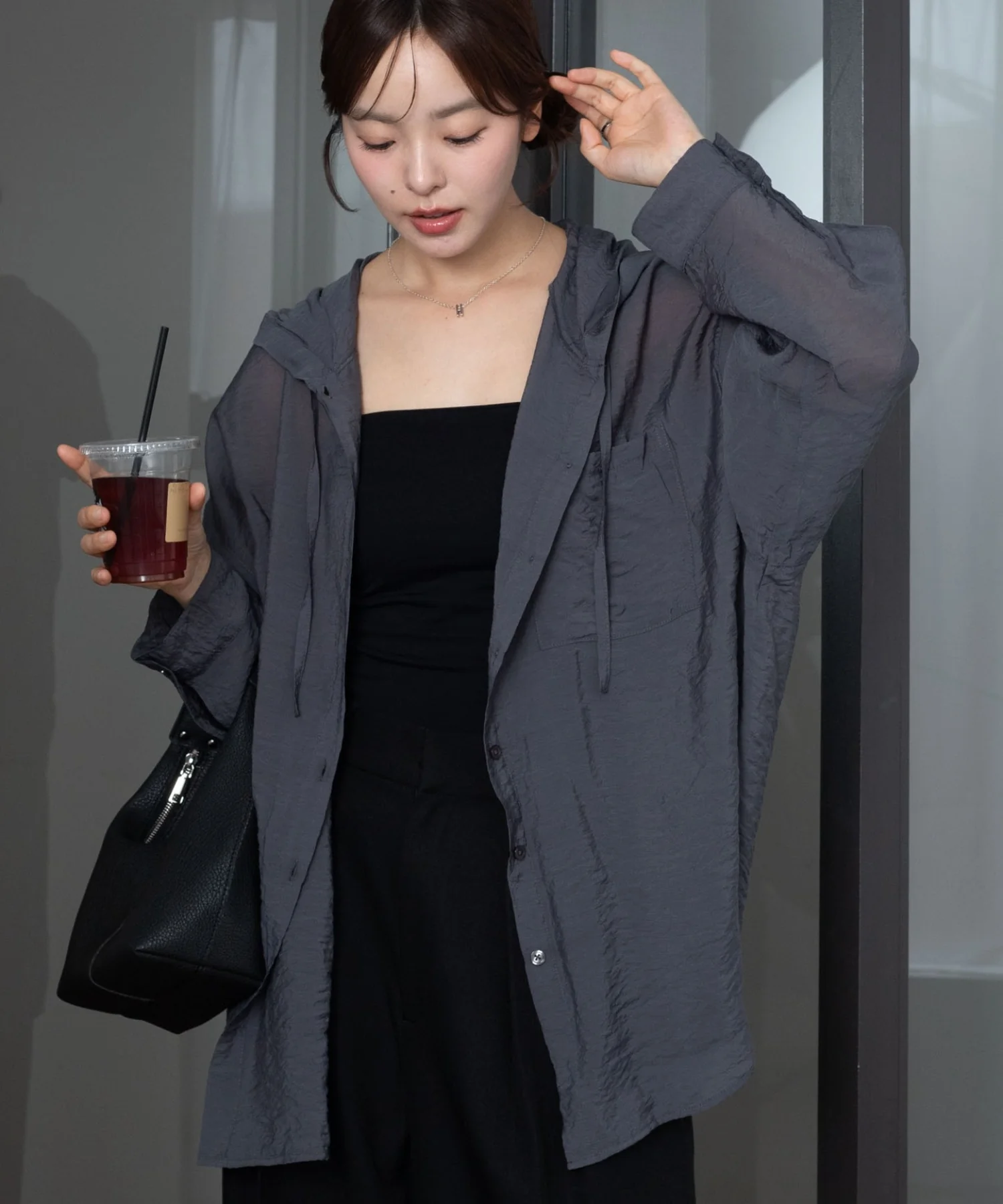 シアーフードシャツ - Image 28