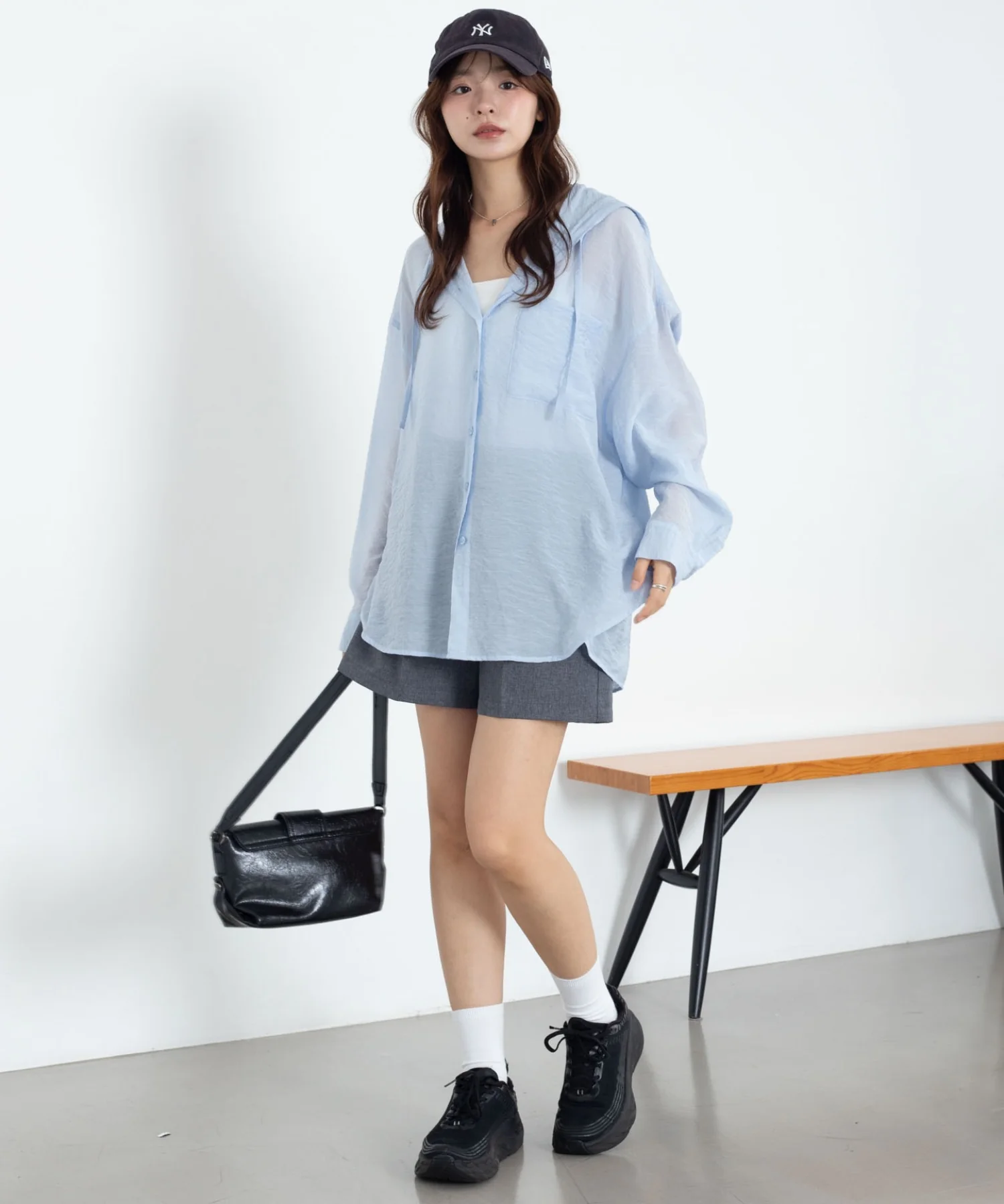 シアーフードシャツ - Image 6