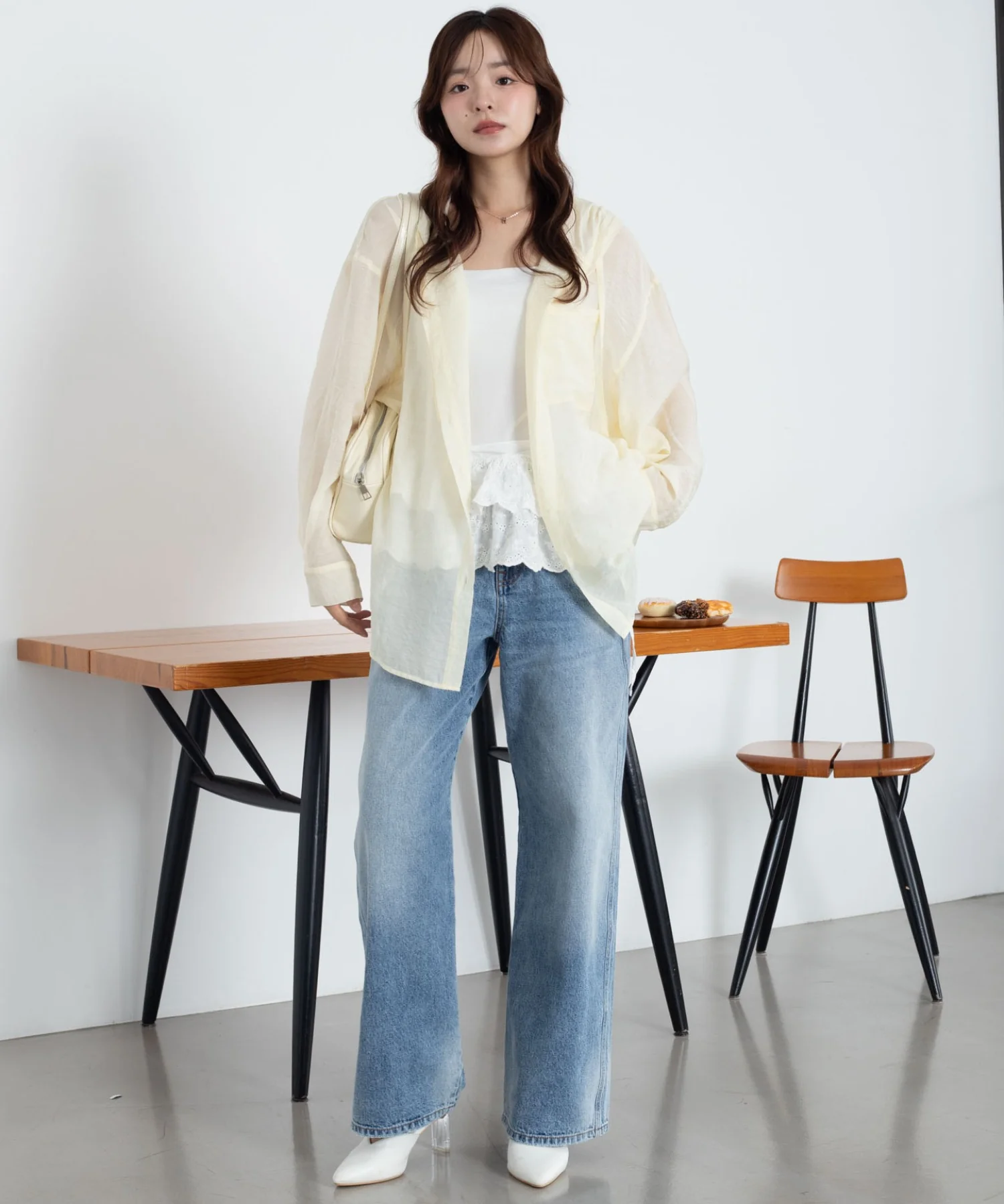 シアーフードシャツ - Image 8