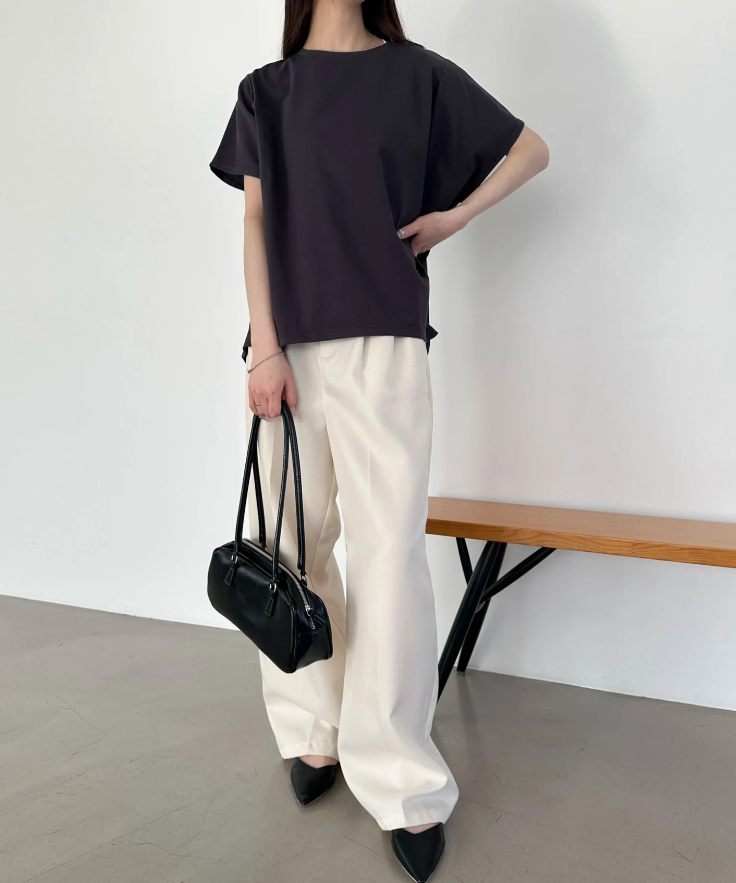 接触冷感フレンチスリーブT - Image 12