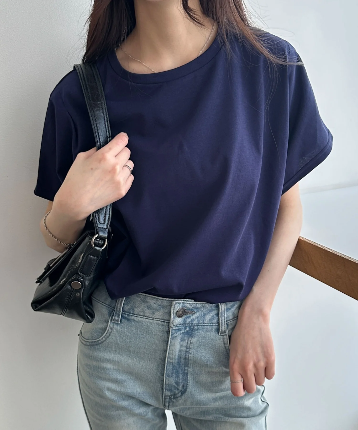 接触冷感フレンチスリーブT - Image 14