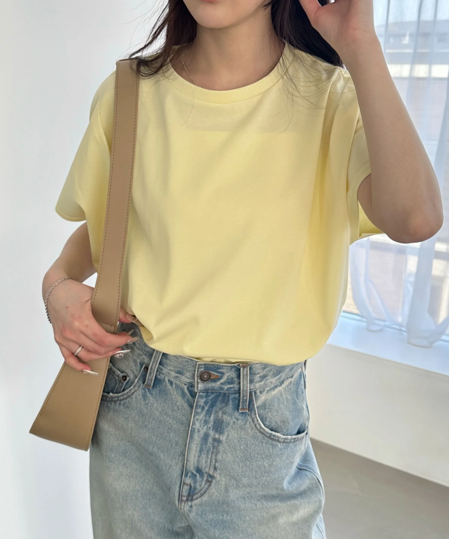 接触冷感フレンチスリーブT - Image 16