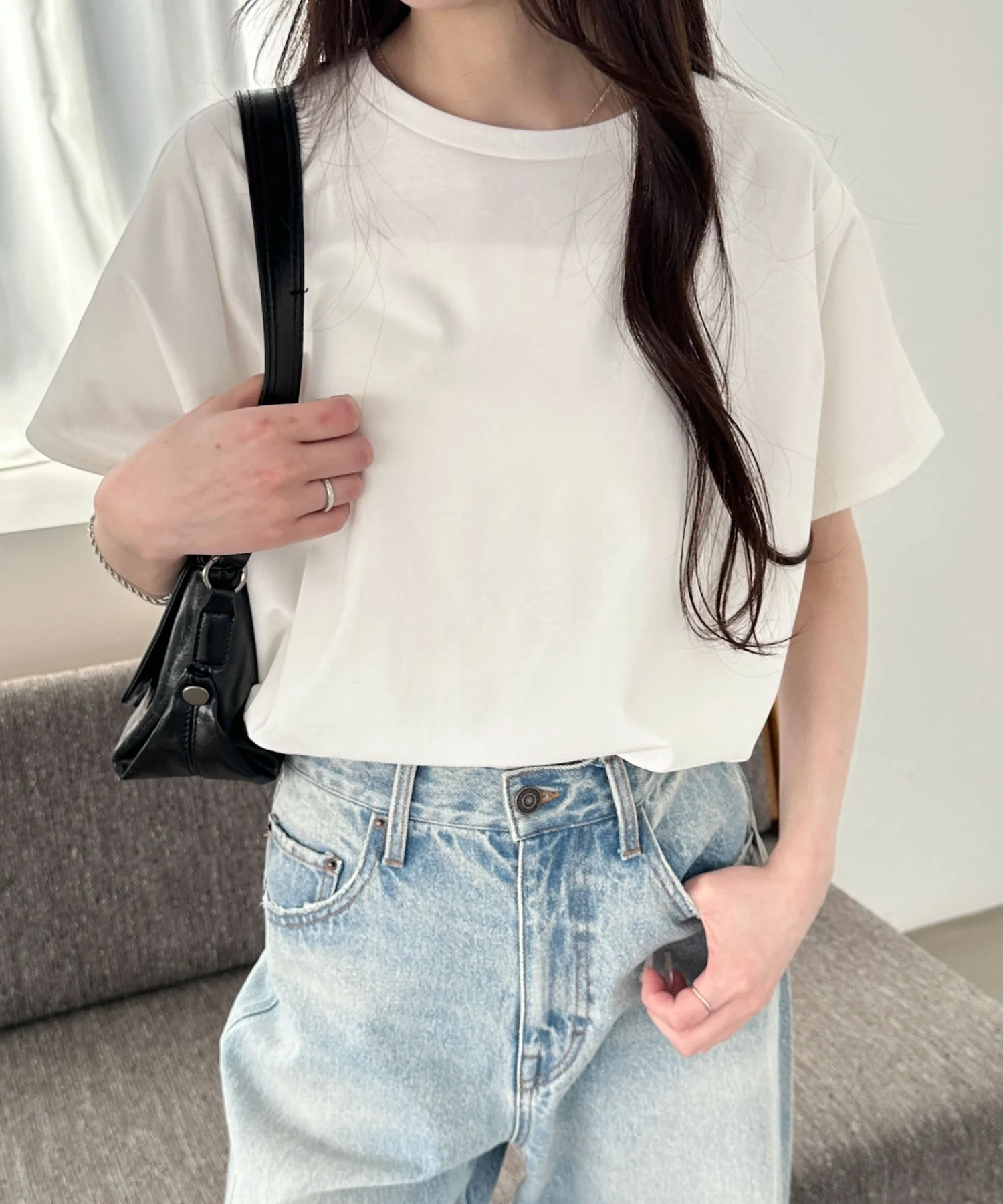 接触冷感フレンチスリーブT - Image 19