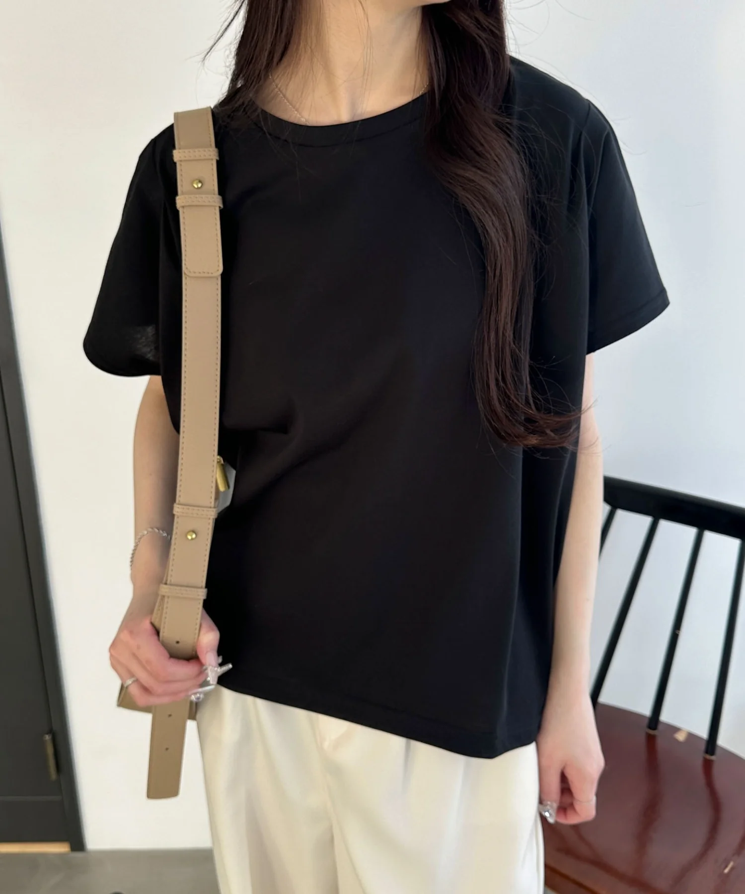 接触冷感フレンチスリーブT - Image 26