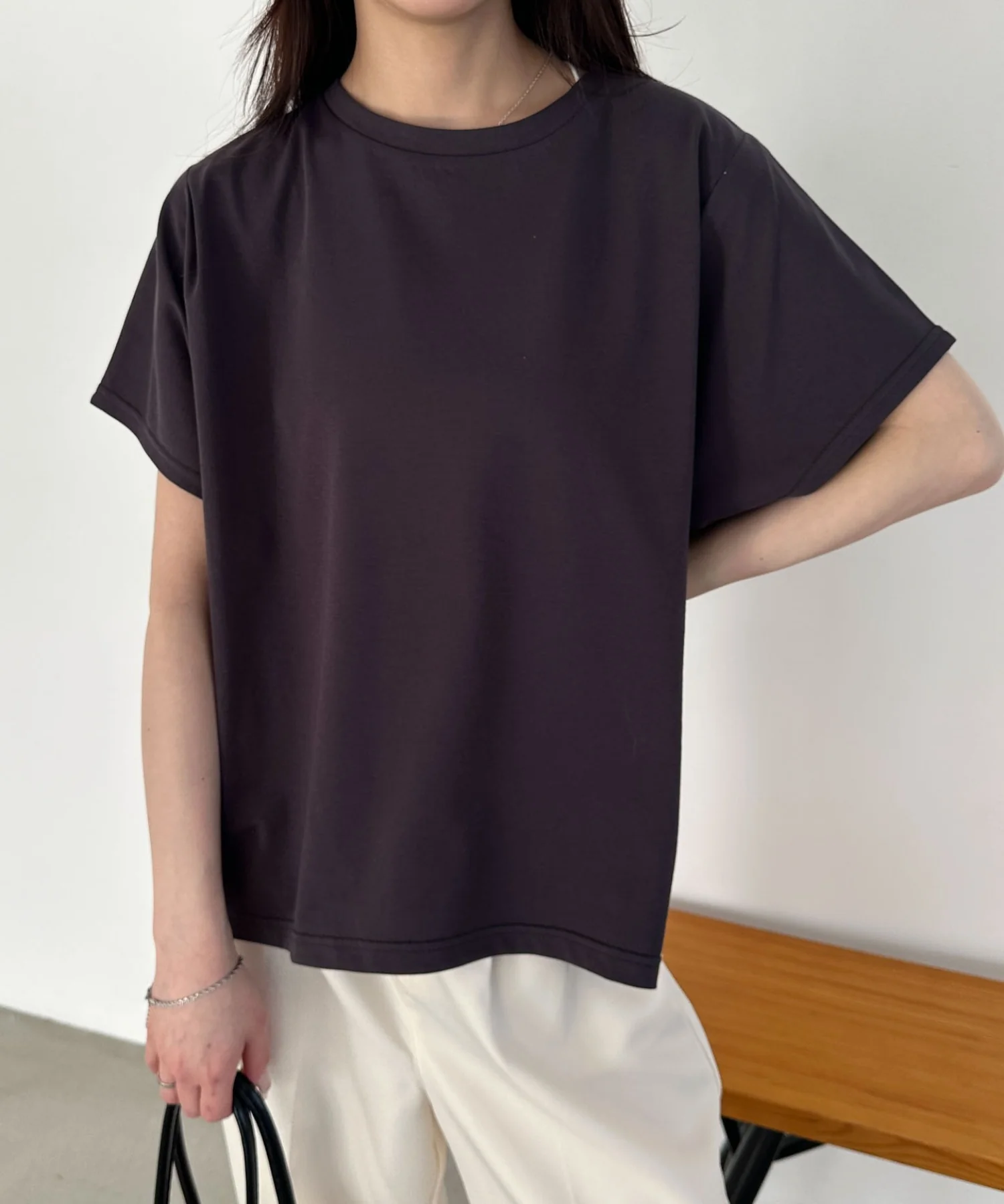 接触冷感フレンチスリーブT - Image 28