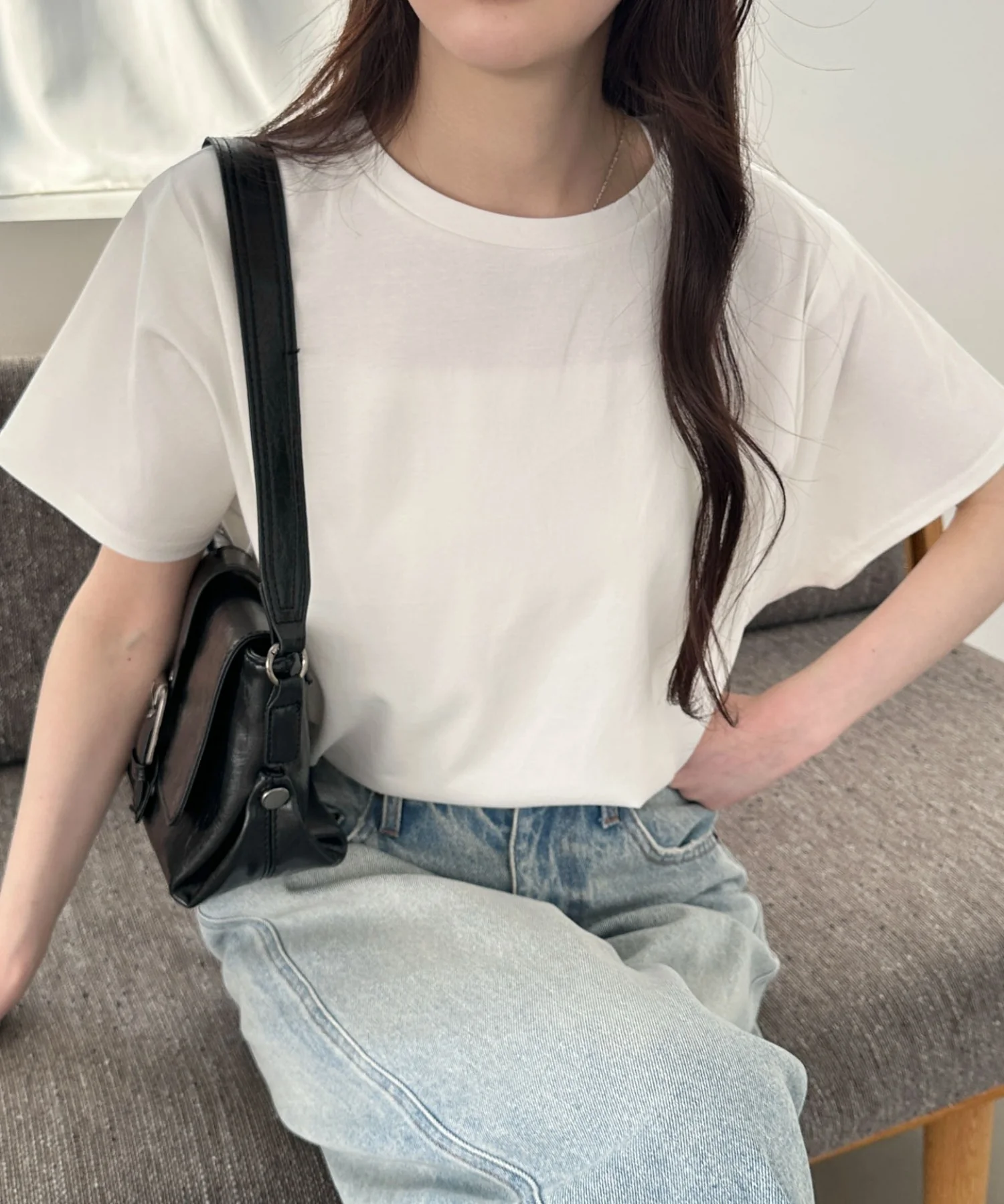 接触冷感フレンチスリーブT - Image 3