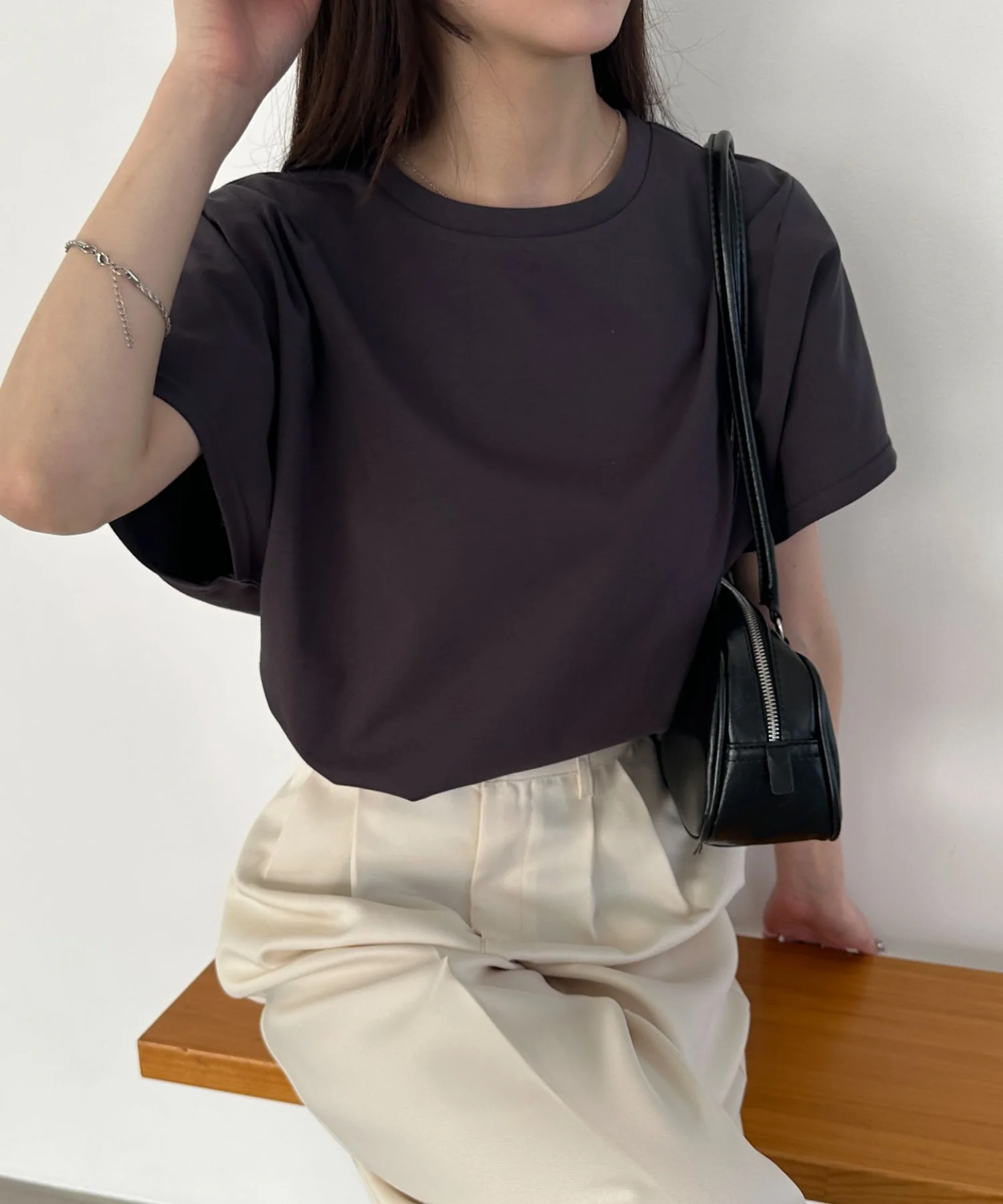 接触冷感フレンチスリーブT - Image 30