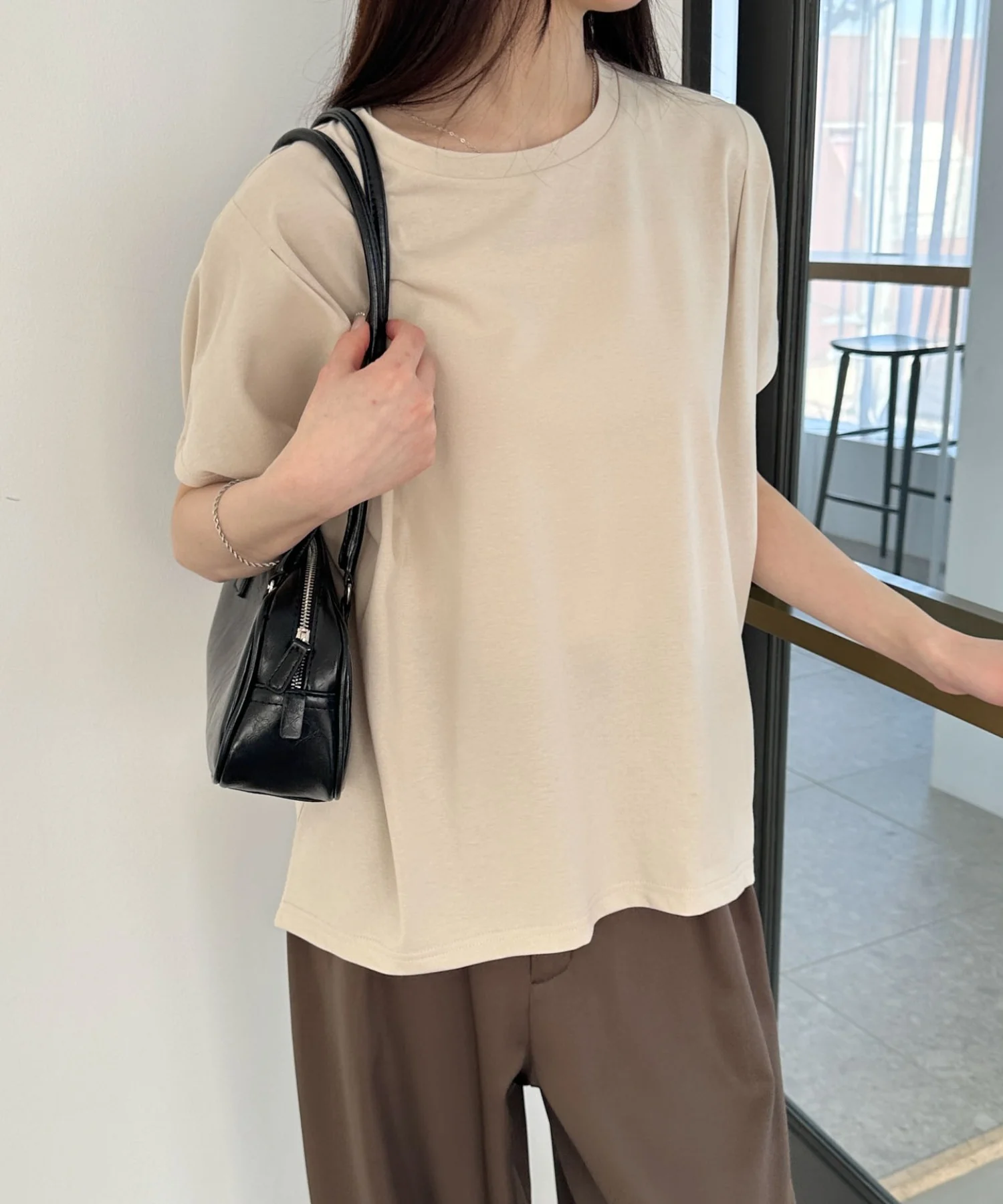 接触冷感フレンチスリーブT - Image 4