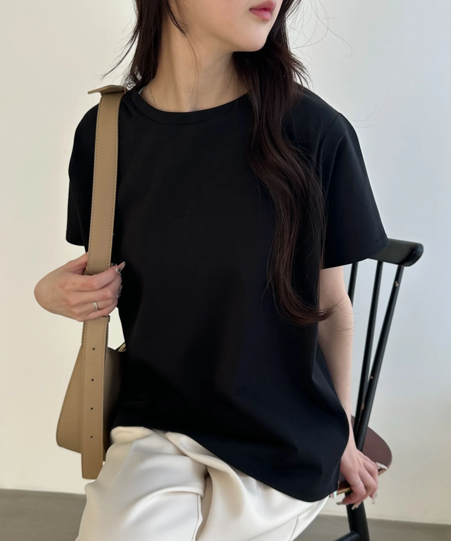 接触冷感フレンチスリーブT - Image 5
