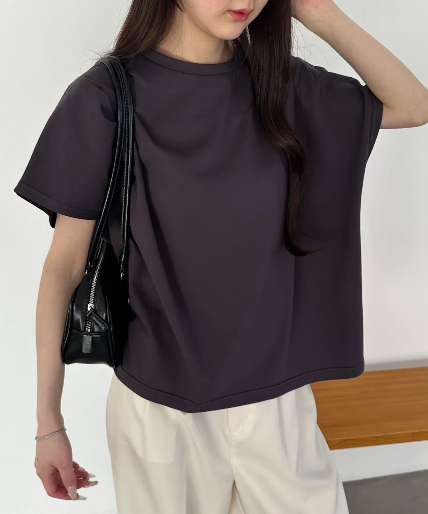 接触冷感フレンチスリーブT - Image 6