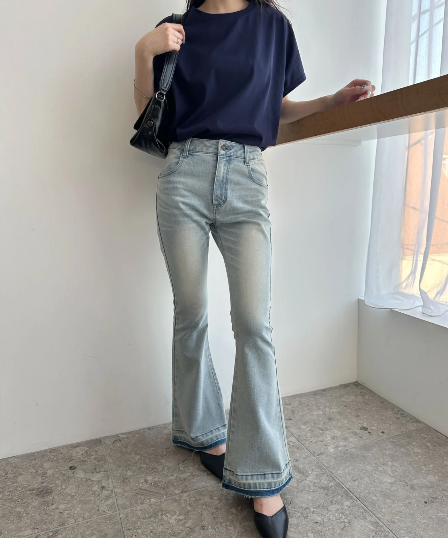 接触冷感フレンチスリーブT - Image 7